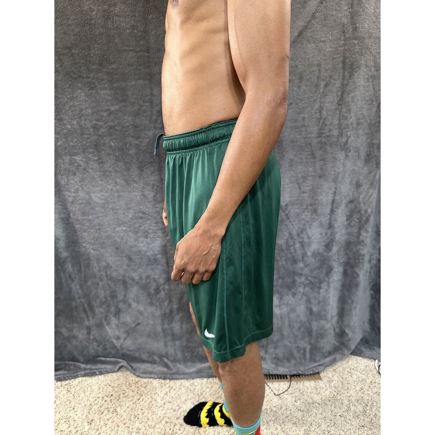 Men’s Green Nike Pine Creek High School Football Athletic Shorts Size Large