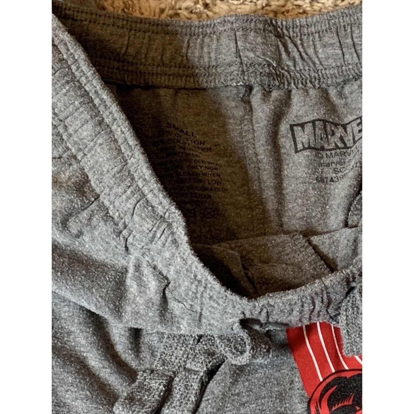Mens Womens NEW Marvel Daredevil Gray Pajama Lounge Sleep Pants Size Small