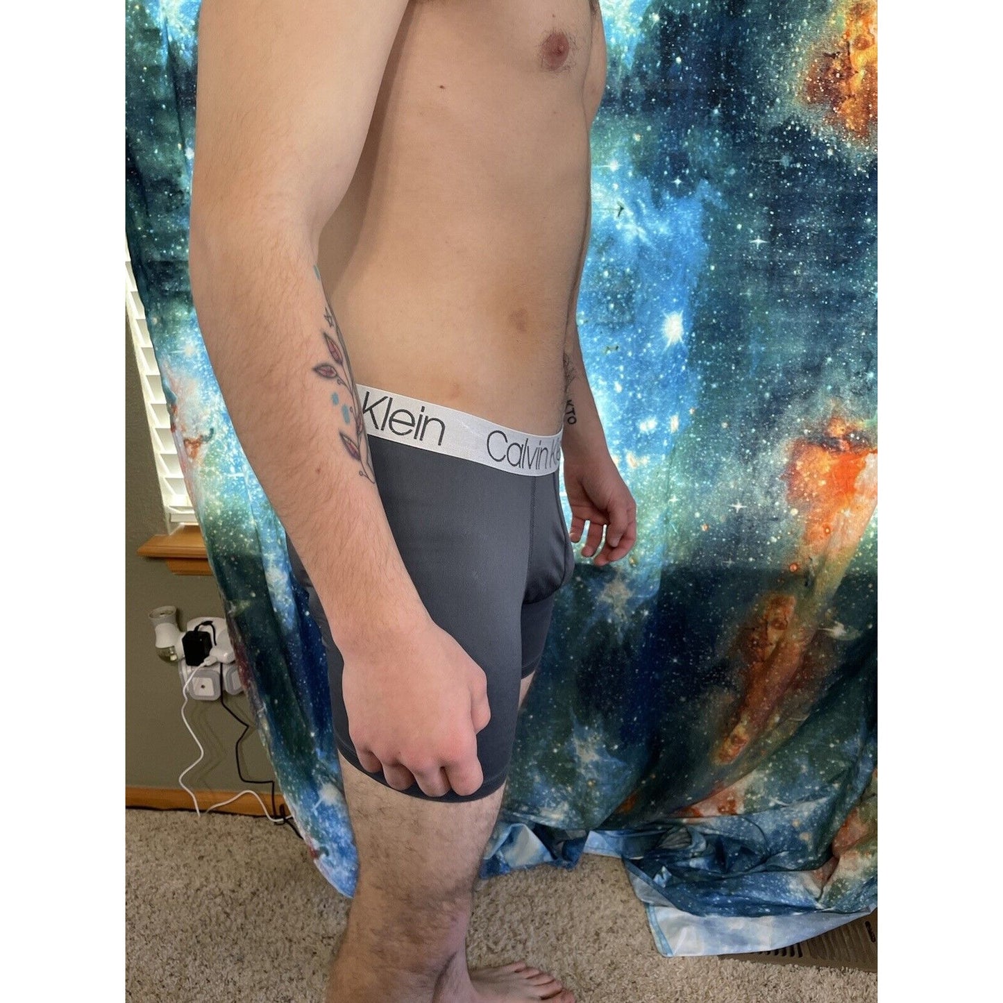 men's calvin klein gray compression shorts medium New And Unworn