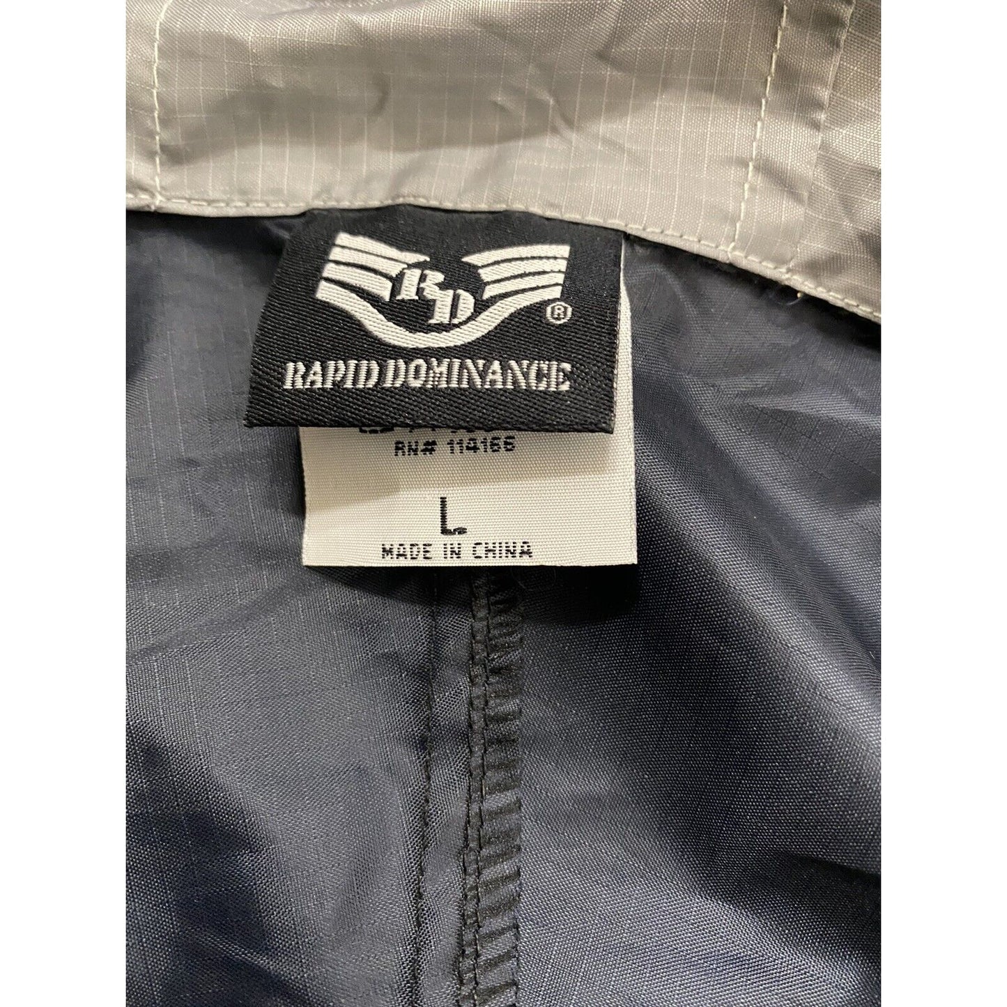 U.S. AIR FORCE Rapid Dominance Men’s Large Navy Blue Windbreaker Jacket Hoodie