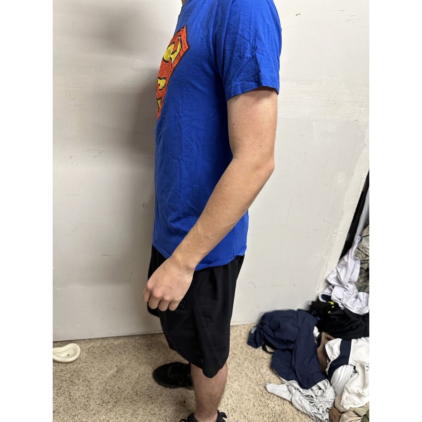 Boy’s XXL (18) Blue Super Man Shirt