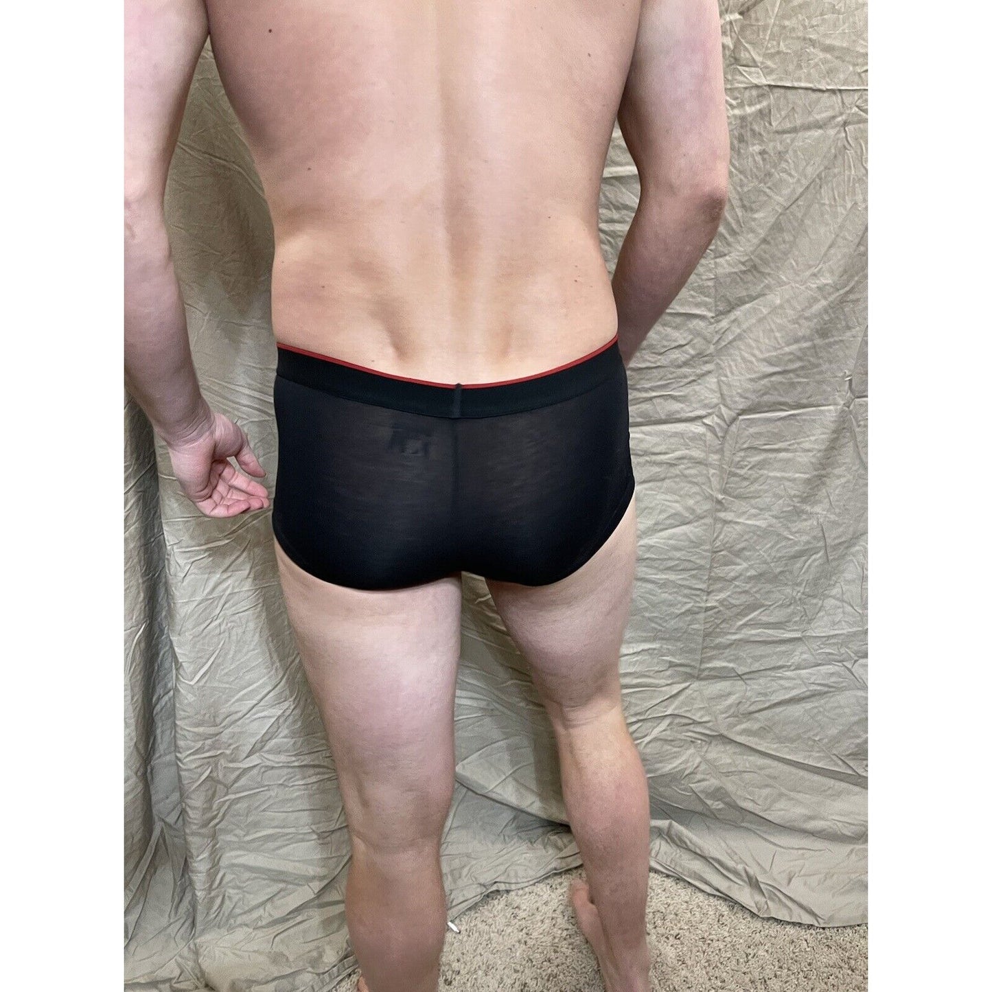 men's papi trunk small black athletic cut briefs New And Unworn