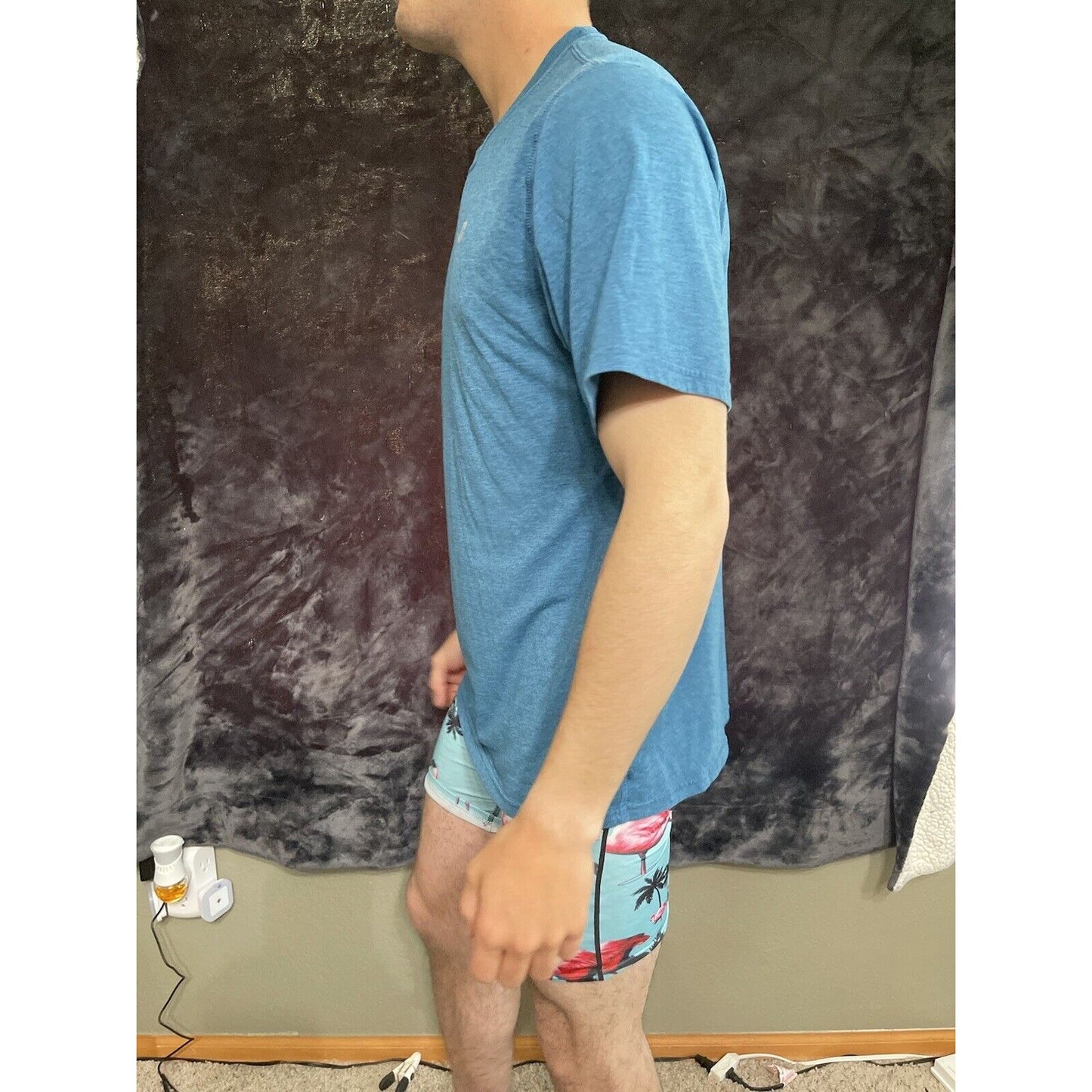 Men’s Large Russell Blue Dri Power Short Sleeve T-shirt