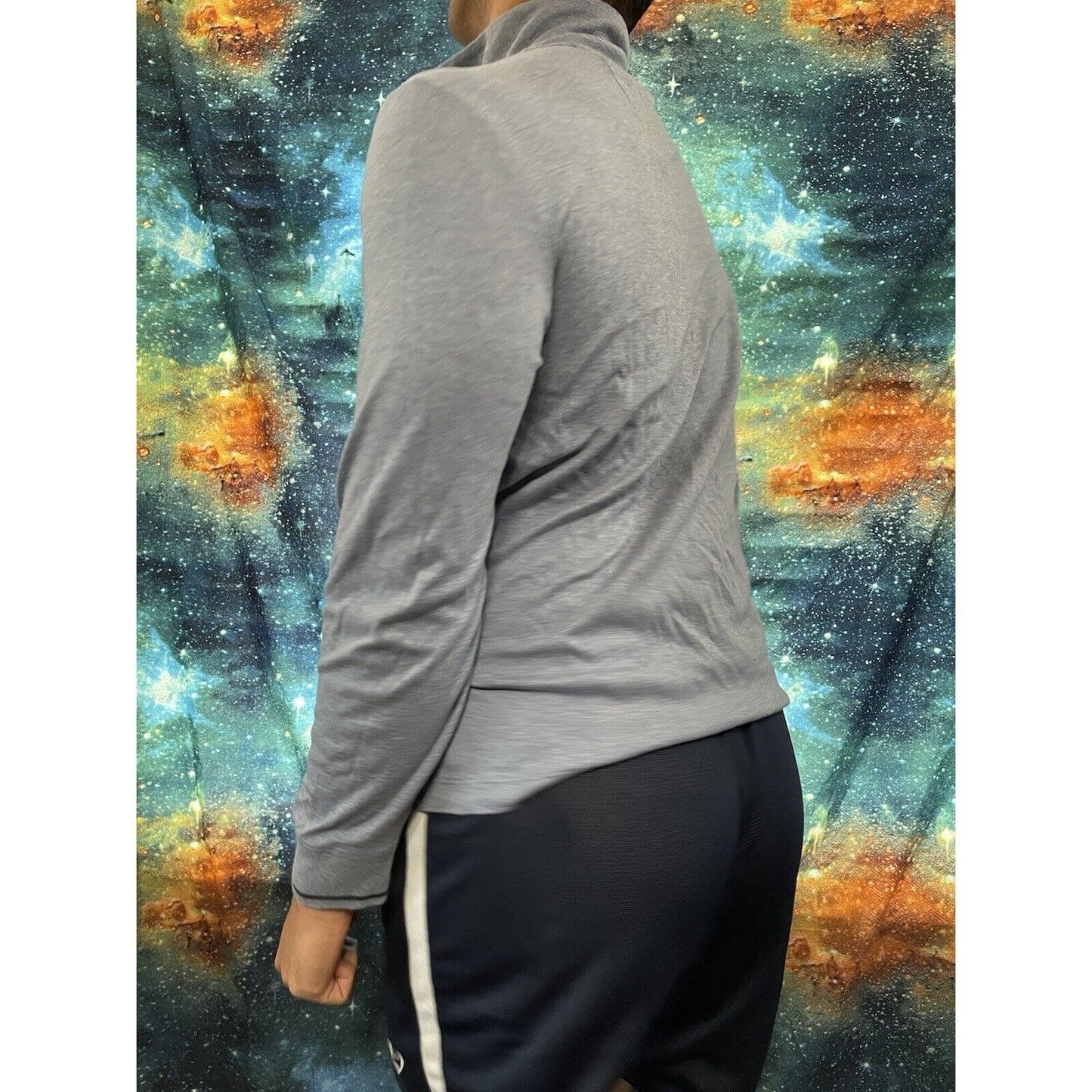 Men’s Banana Republic Medium light blue 1/4 zip long sleeve pullover