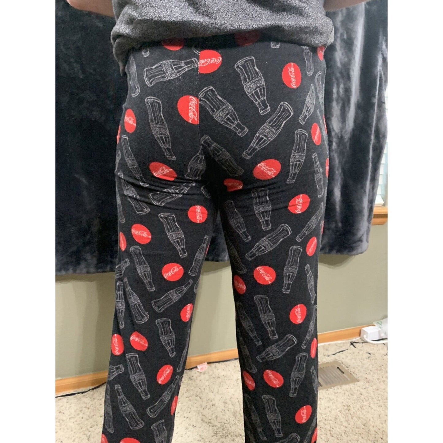 Mens coca cola pajama pants Flannel