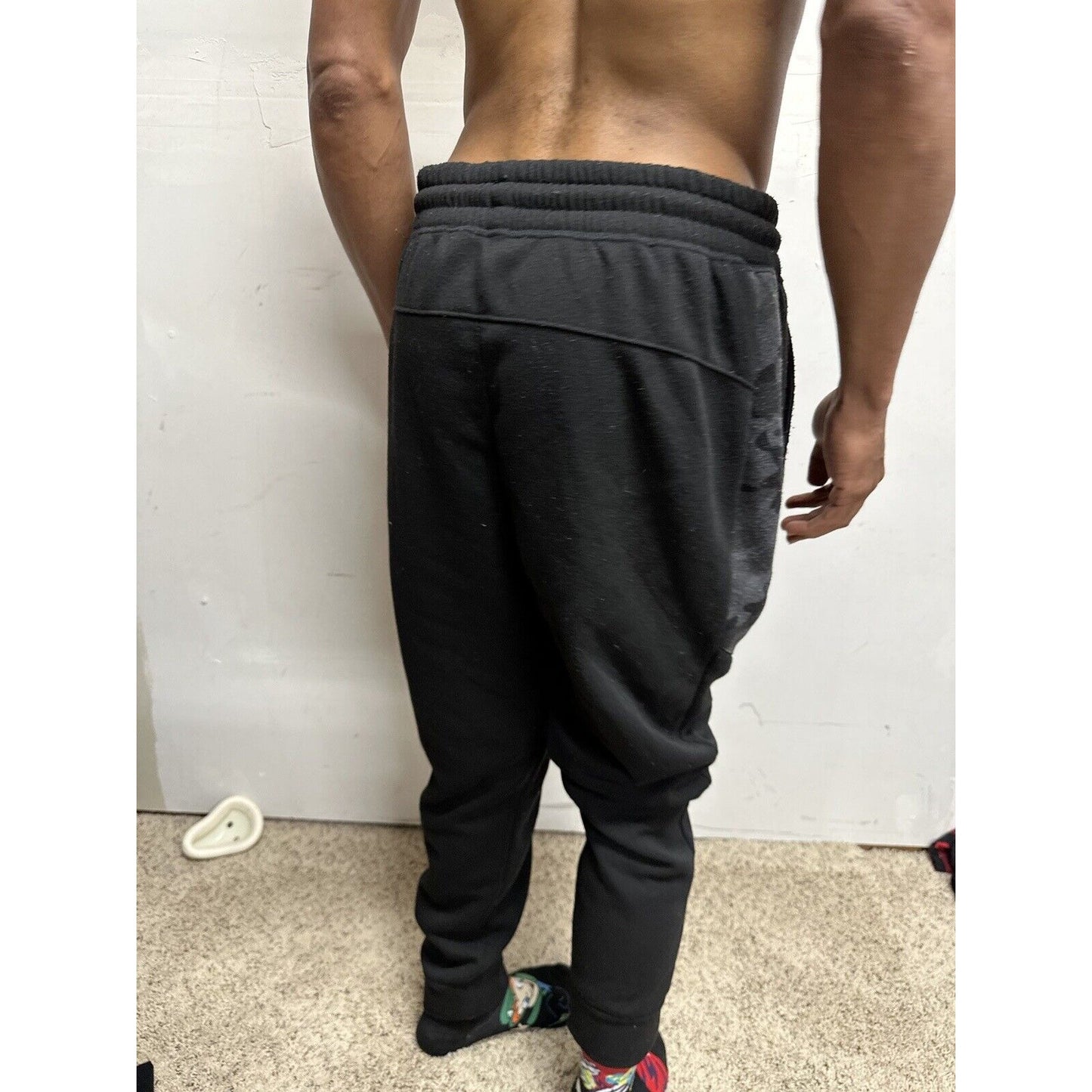 Men’s RBX Black Large With Camo Sweat Pants With Pockets