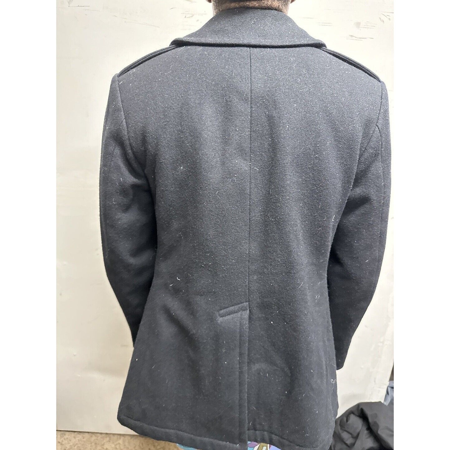 Women’s Black Pea Coat DSCP Military Uniform Coat 12R