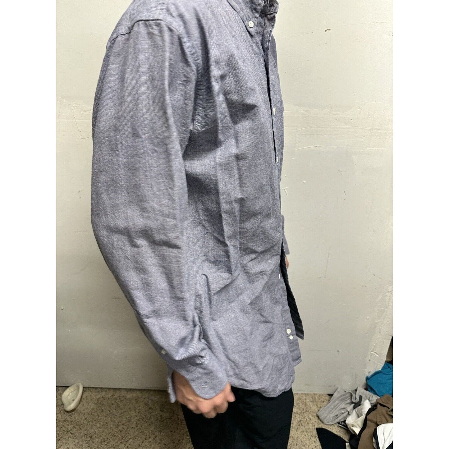 Men’s Blue Vantage Medium Long Sleeve Button Up Air Force Academy USAFA Shirt