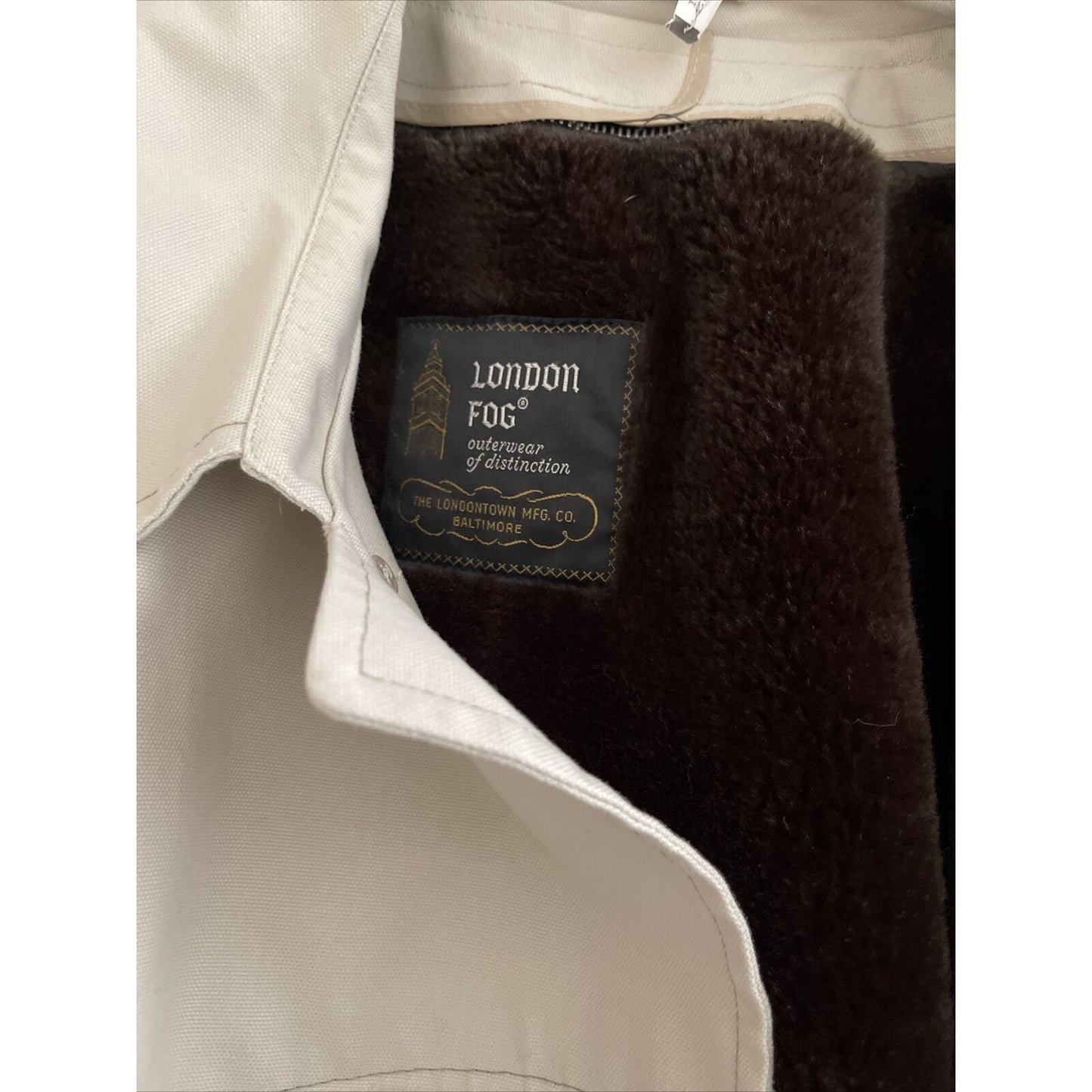 Vintage London Fog Maincoats 42 Reg *Polar Plush*Removable Lining Very Well Made
