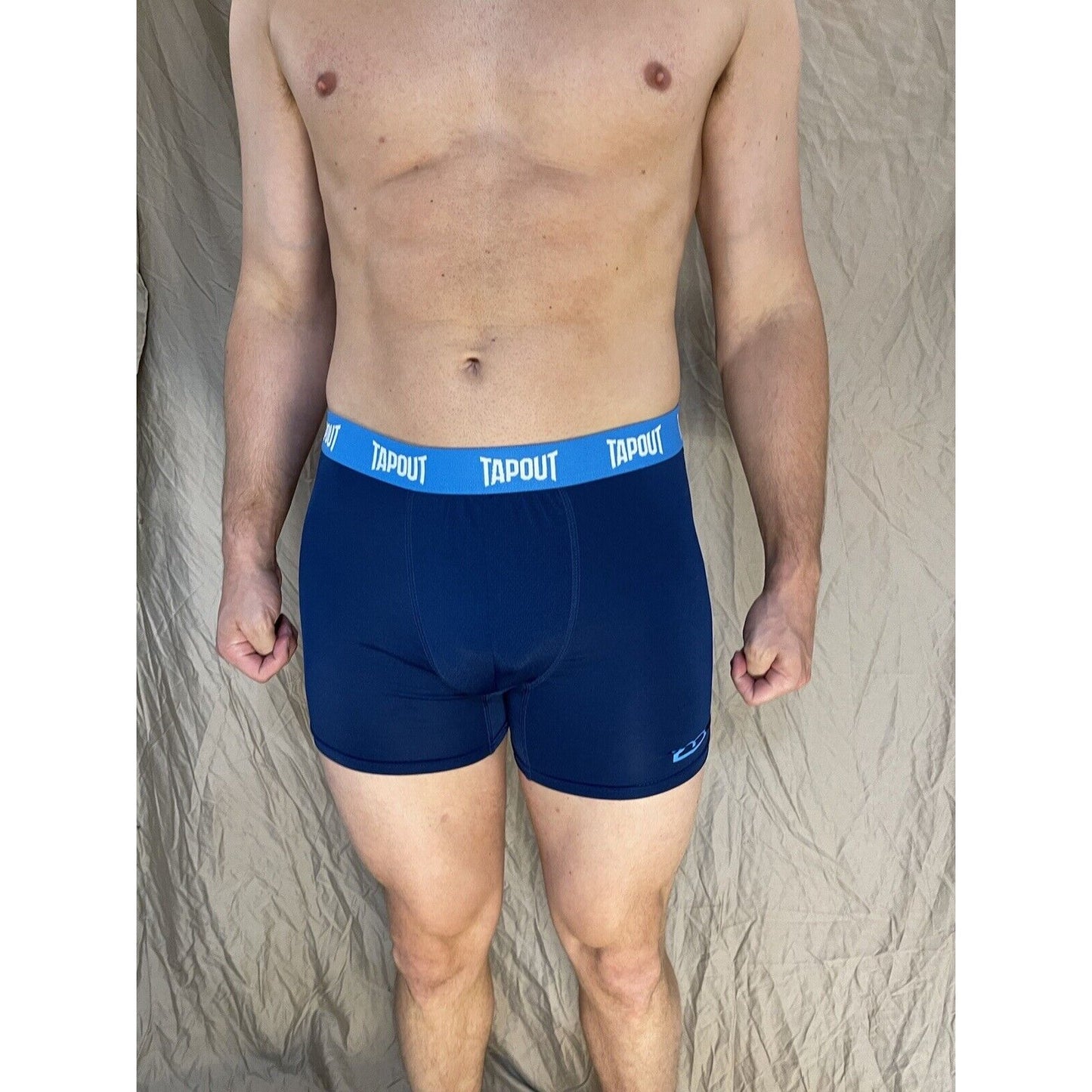 men's tapout dark blue compression shorts with spandex Small