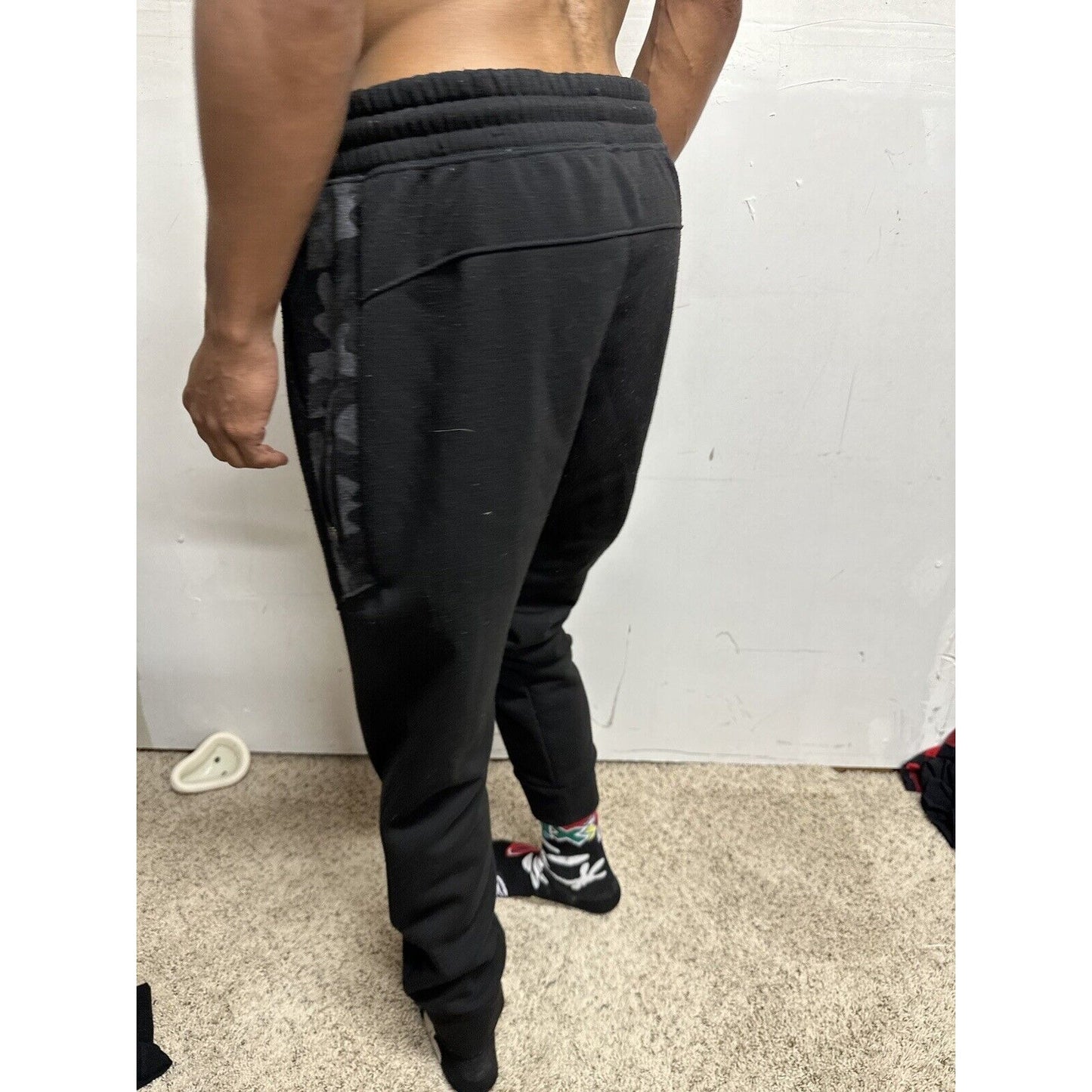 Men’s RBX Black Large With Camo Sweat Pants With Pockets