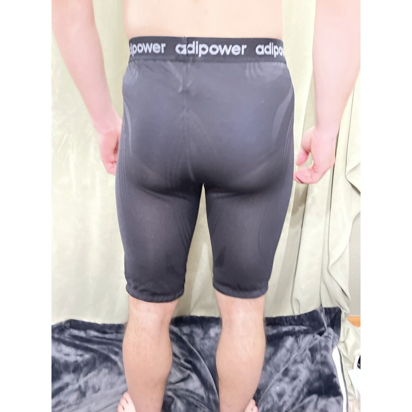 Adipower Adidas Men’s Black Compression Shorts Adidas Size XLT NBA