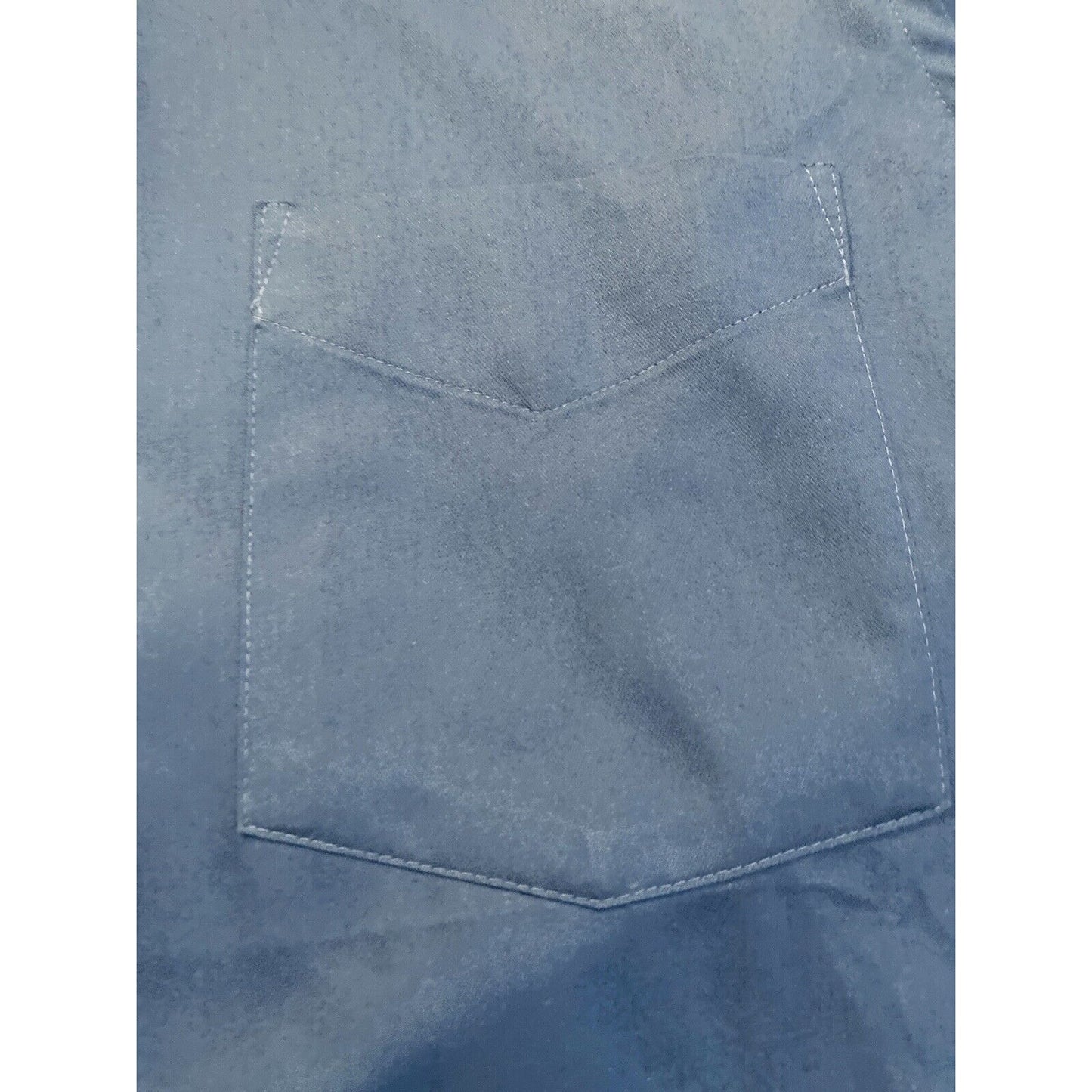 Van Heusen Lux Sateen - dark blue mens dress shirt long sleeve 15 1/2 32/33