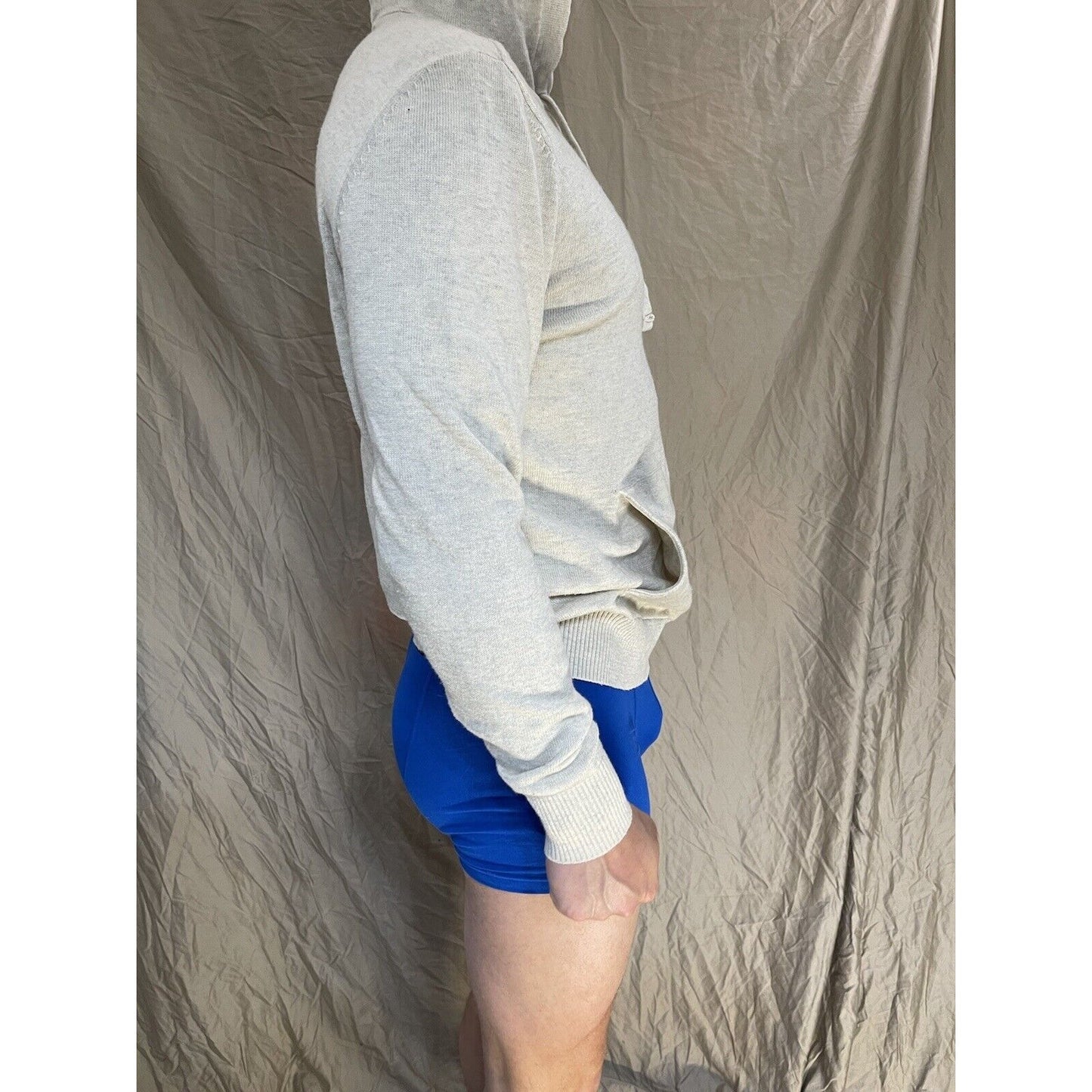 men's beige american eagle medium hoodie pullover sweater