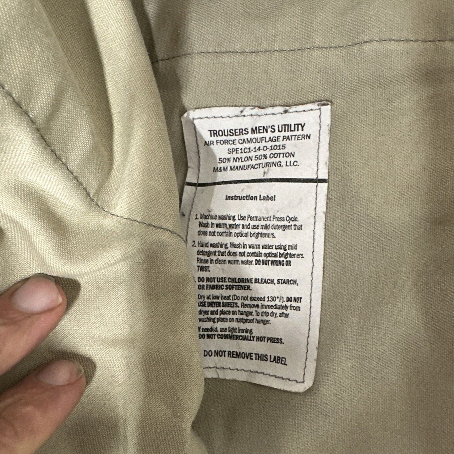 Men’s ABUs 38L Civil Air Patrol Battle Uniform Air Force USAF Nylon Cotton