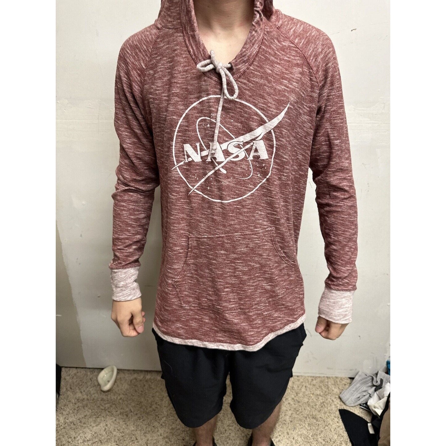 Men’s Red NASA XL Pullover Hoodie Techstyles