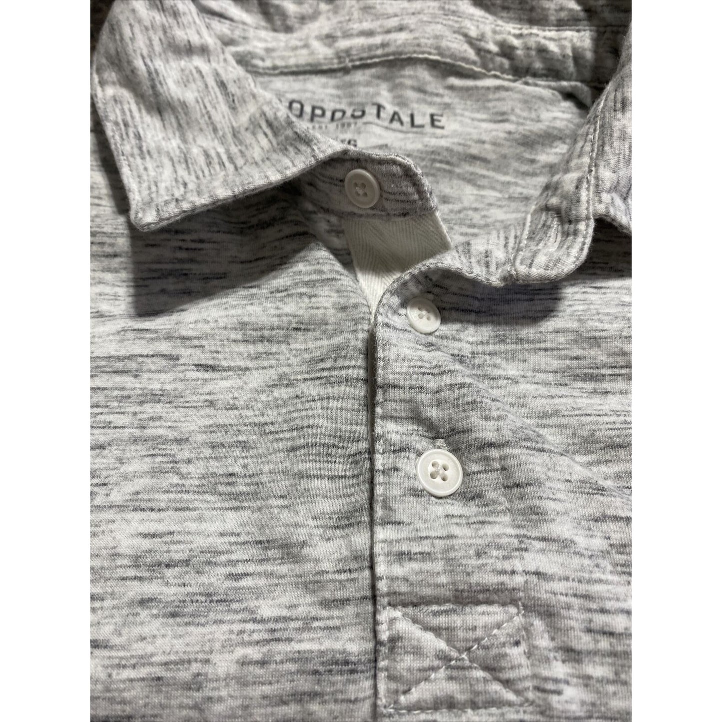 Aeropostale Men’s XL White Gray Cotton-blend Polo Shirt