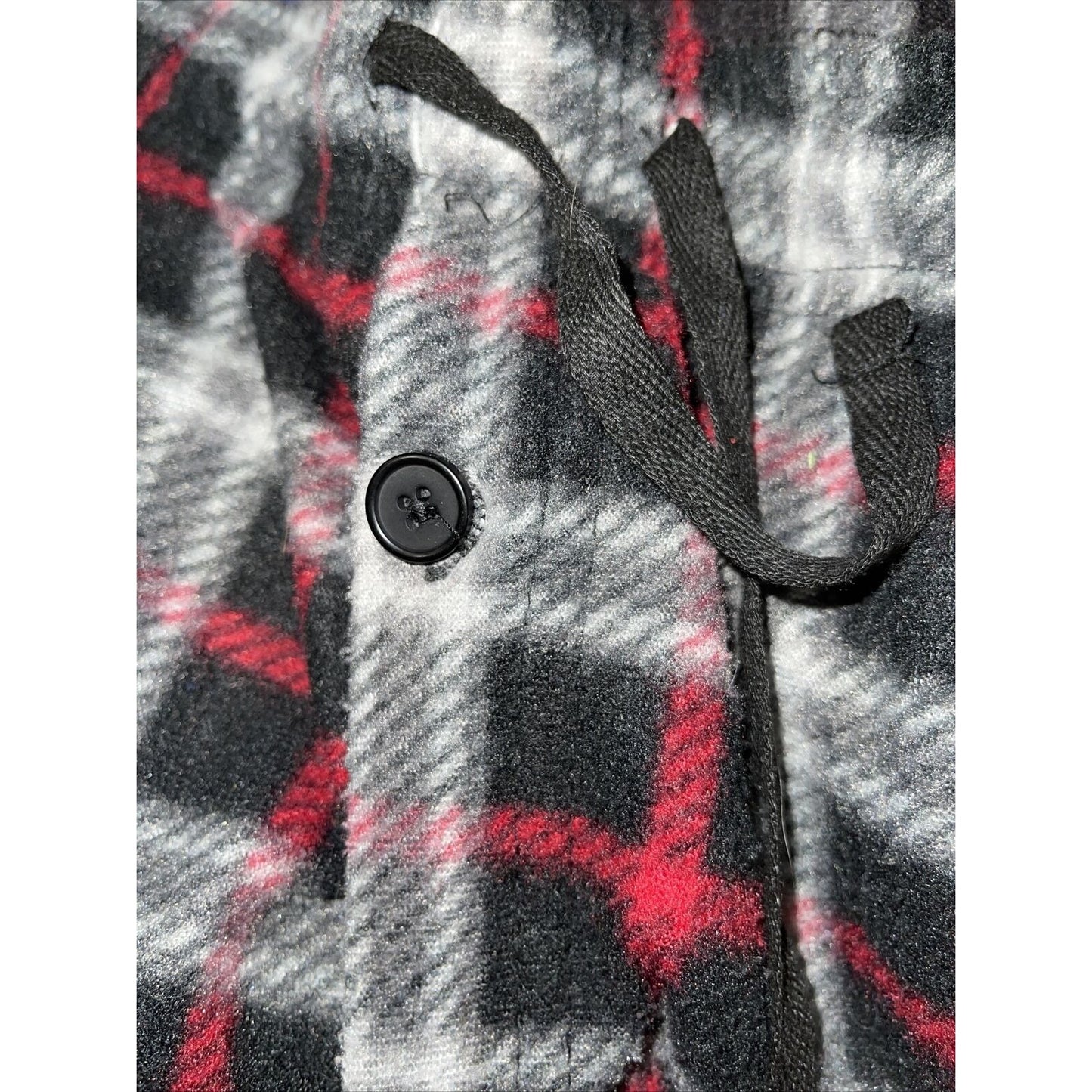 Men’s Sleepware Fruit Of The Loom Small Red Black Plaid Flannel