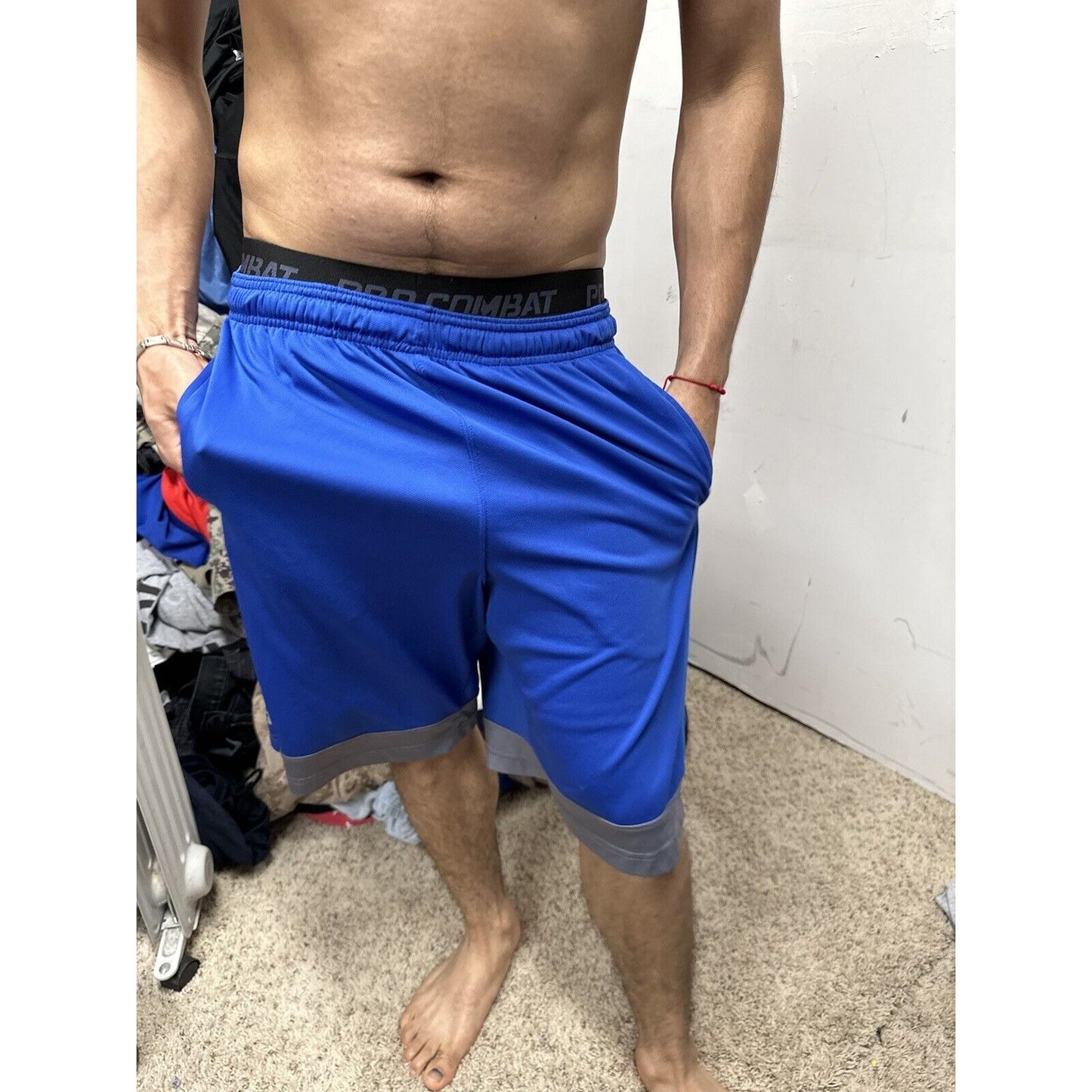 Men’s Blue USAFA Falcons Air Force Academy Russell Size Medium Shorts
