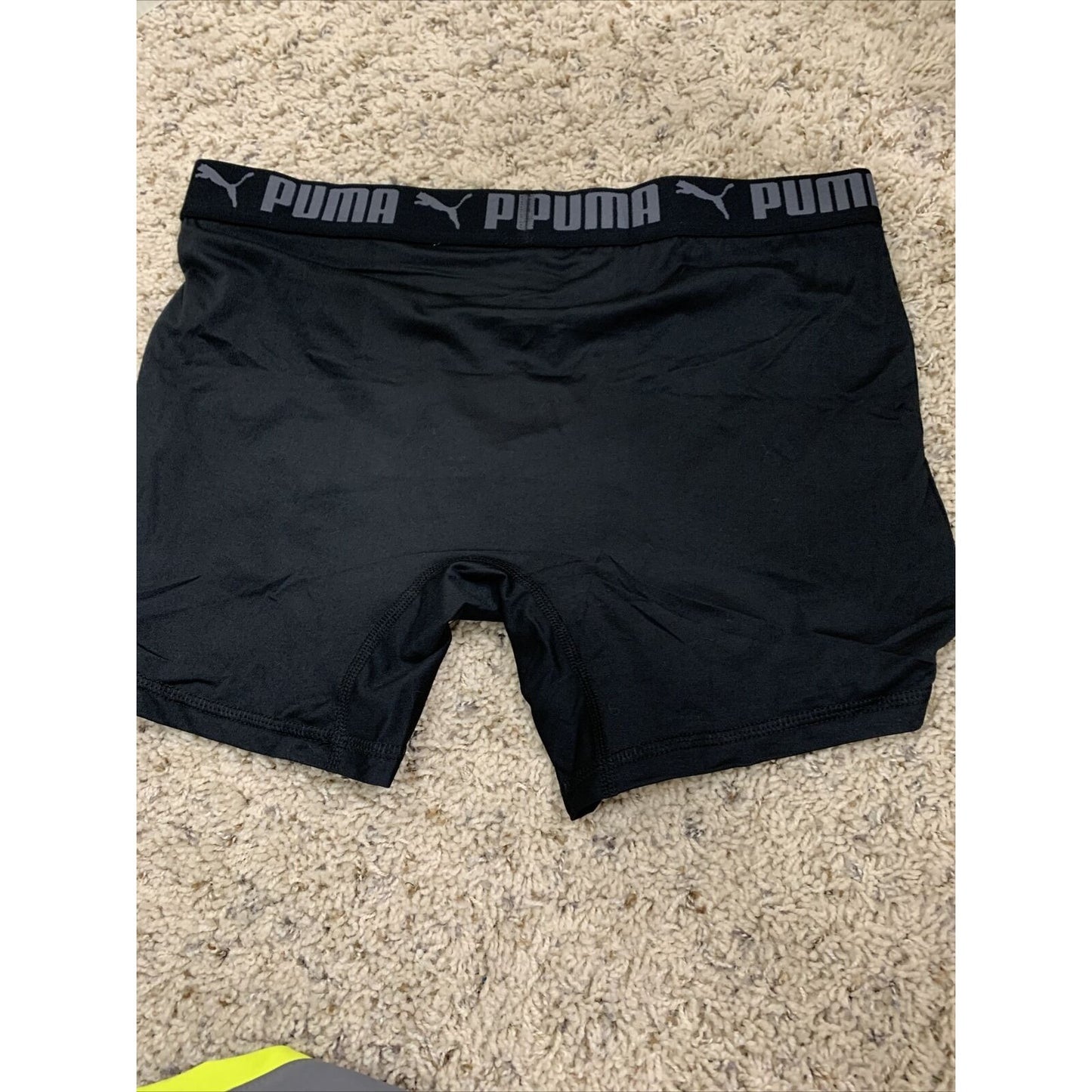Puma Men’s Black Compression Shorts Large 10% Spandex