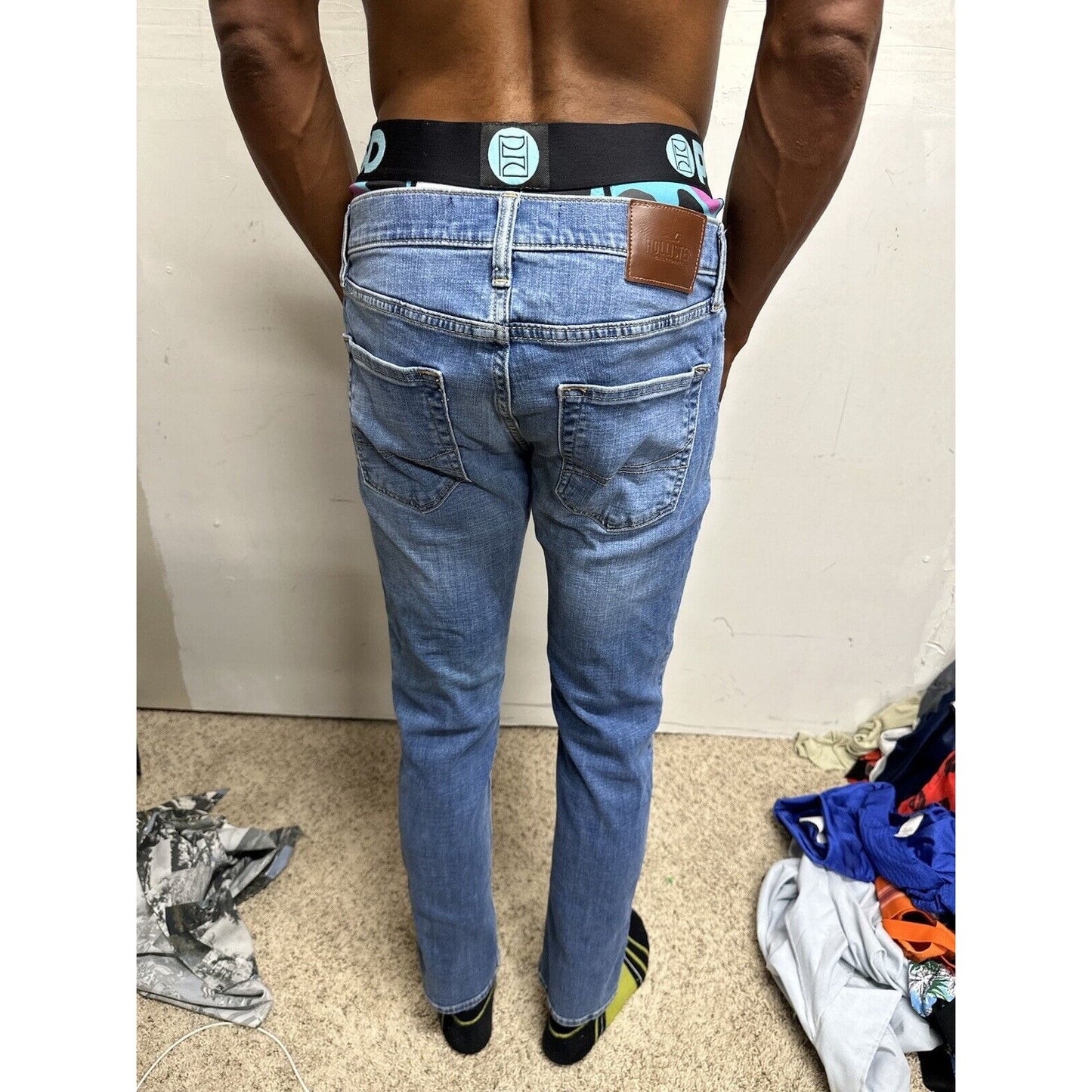 Men’s Hollister 31 X 32 Skinny Fit Advanced Stretch Blue Jeans