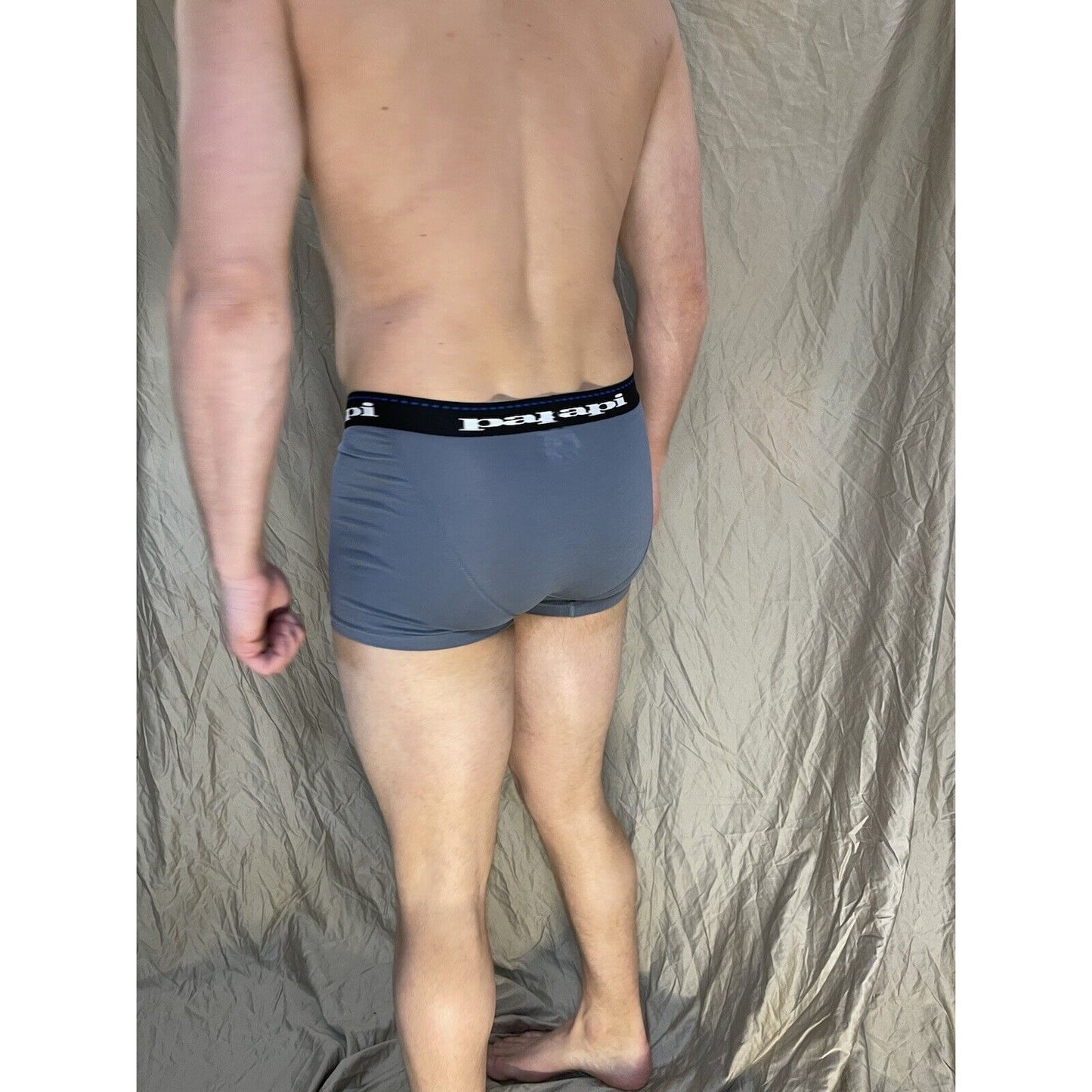men's papi gray small trunk style boxer brief