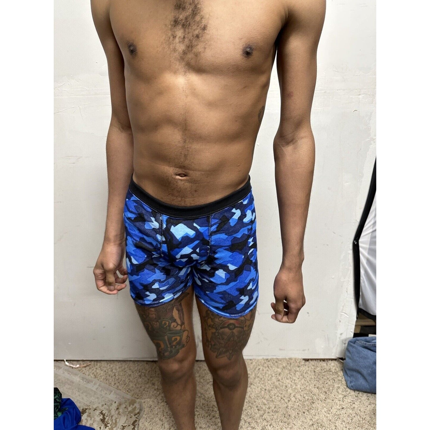 Boys XL blue Camo Hanes boxer briefs
