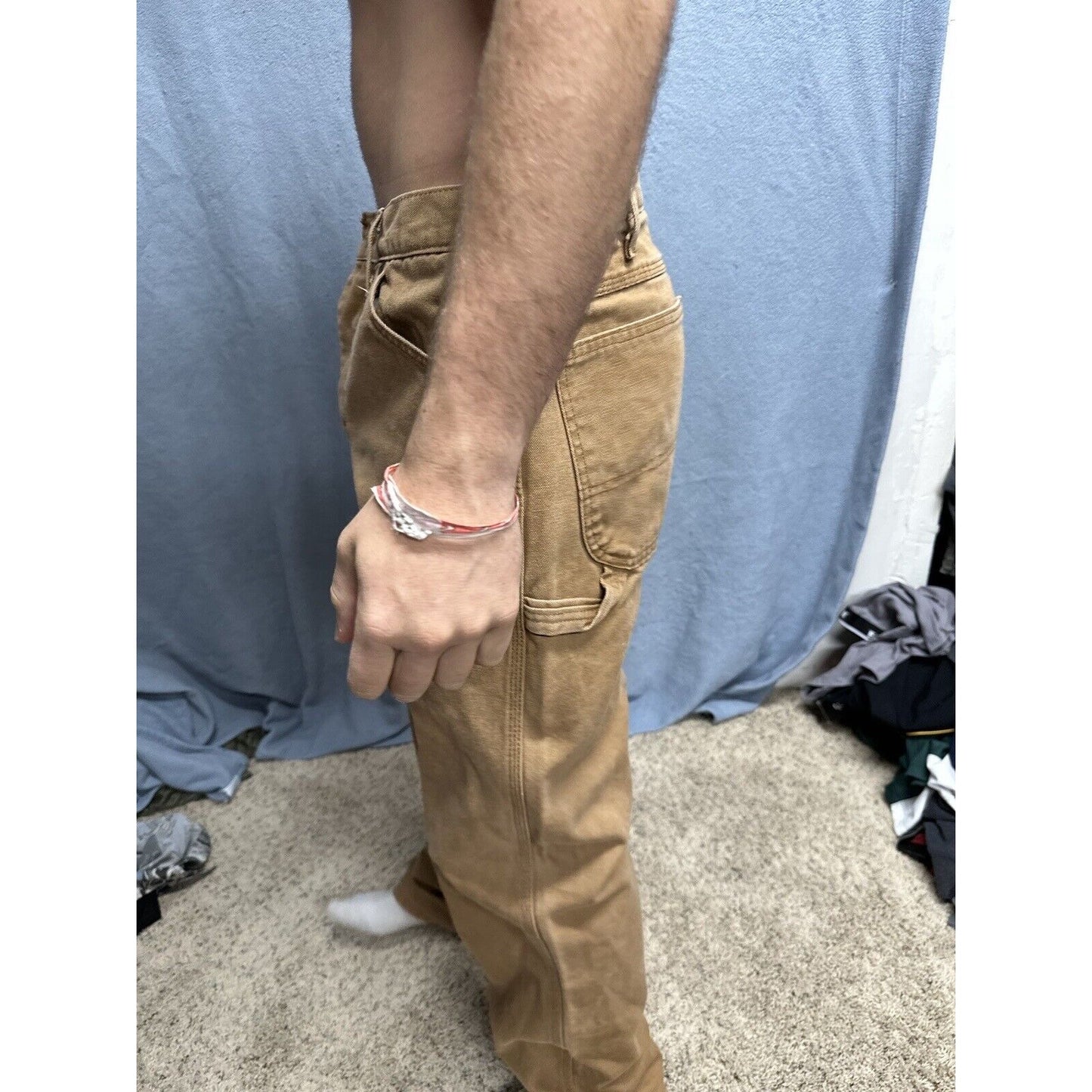 Men’s Khaki Dickies Relaxed Fit 32 X 34 Cargo Pants