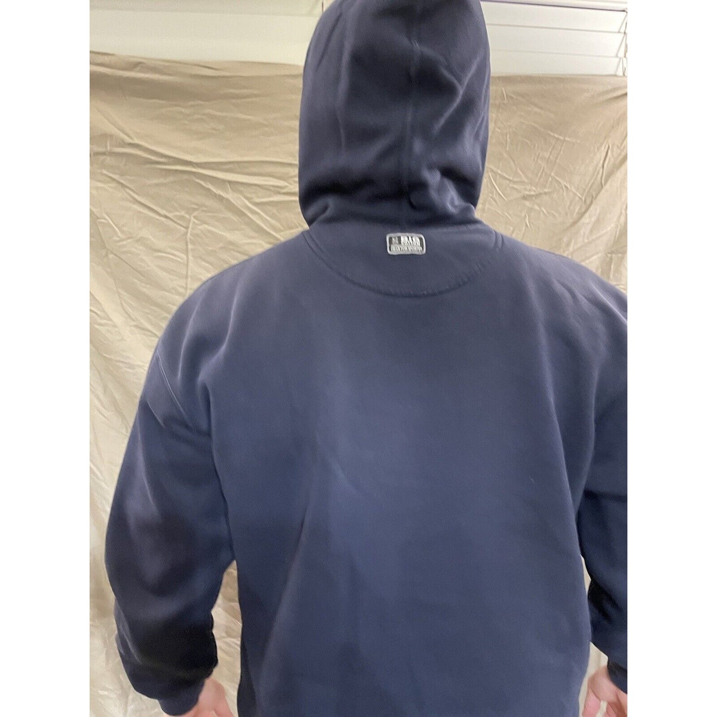 Men's Big Cotton Pullover Fort Drum New York Blue sweatshirt Size XL