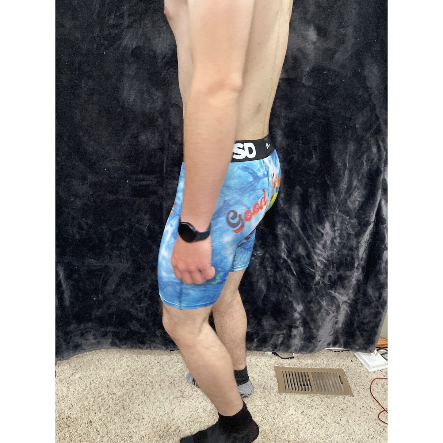 Men’s PSD Medium Good Vibes Only Boxer Briefs Multicolor Bob Ross