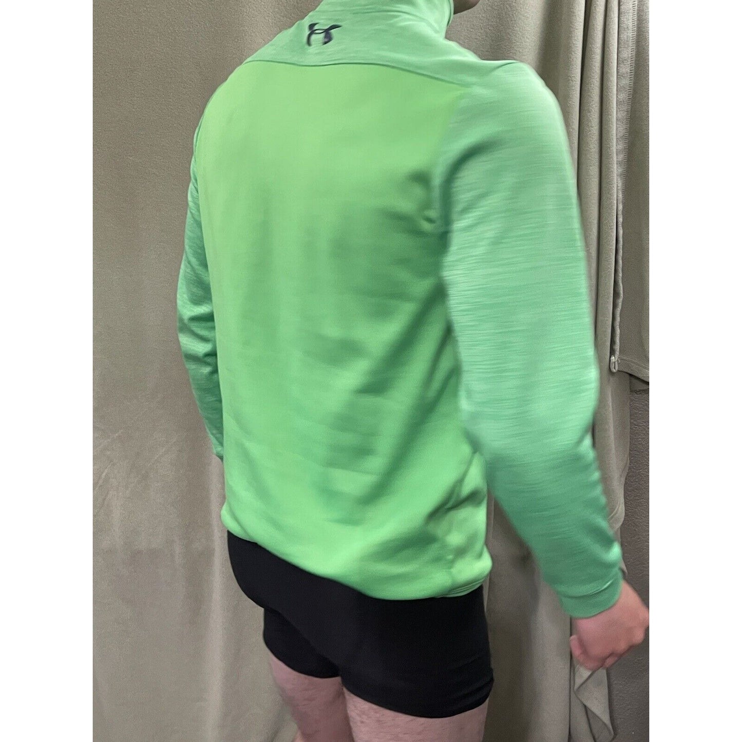 Under Armour Lime Green Lightweight Fleece Jacket Men’s Small