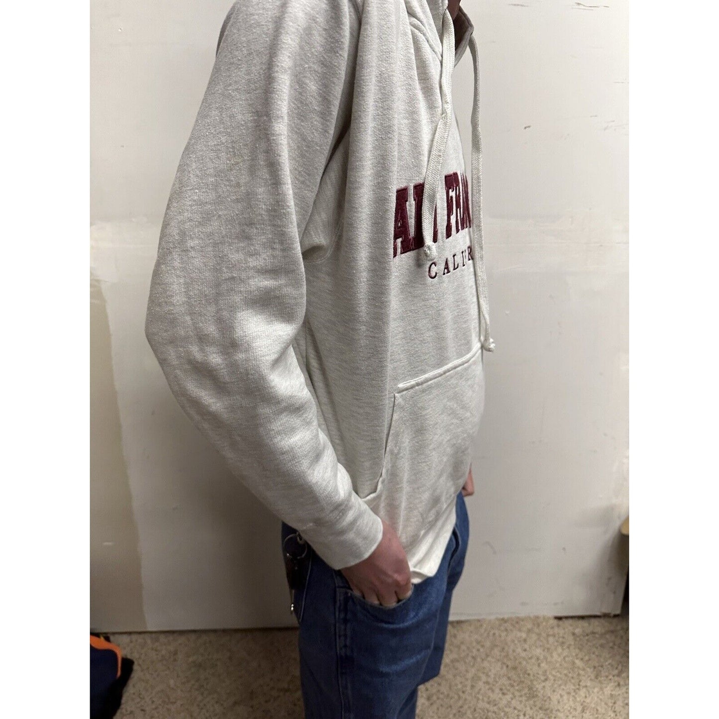 men’s city wear SF san francisco california hoodie white