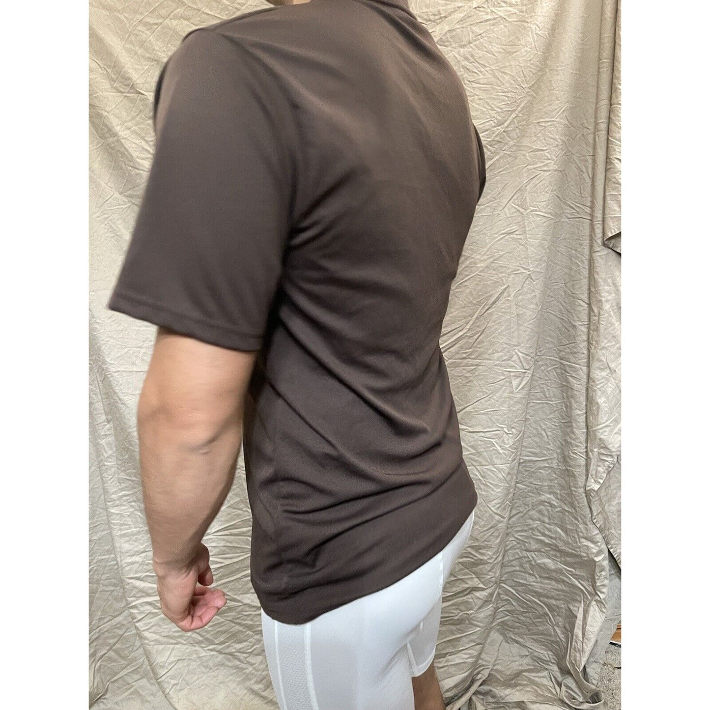 Men's Augusta Sportswear Moisture Management Athletic shirt Brown Small