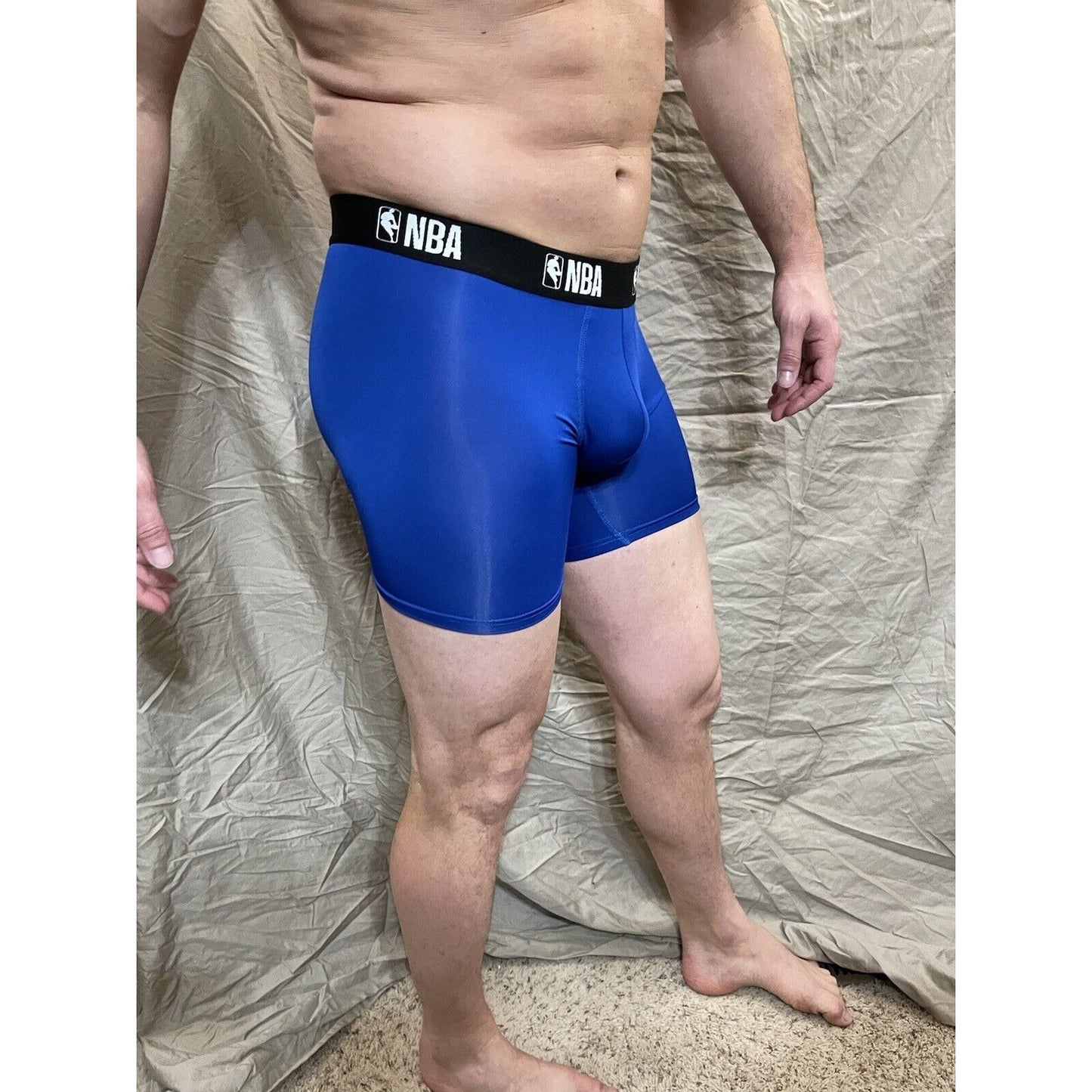 men's royal blue NBA compression shorts small