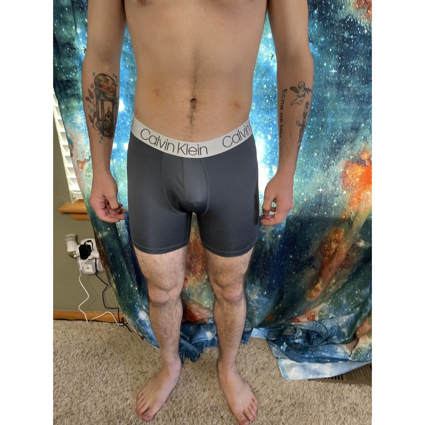 men's calvin klein gray compression shorts medium New And Unworn