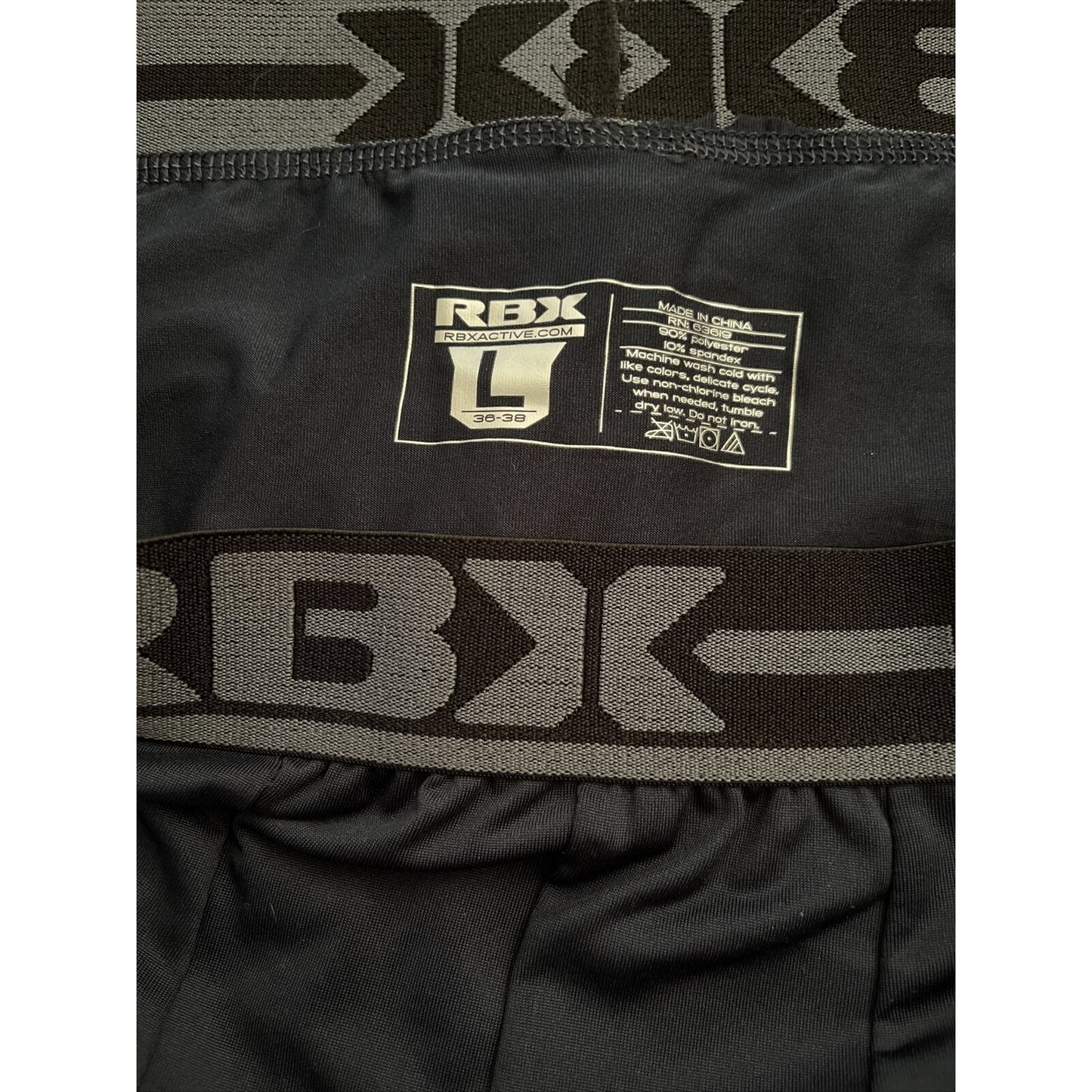Men’s Large RBX Active Dark Blue Compression Shorts New