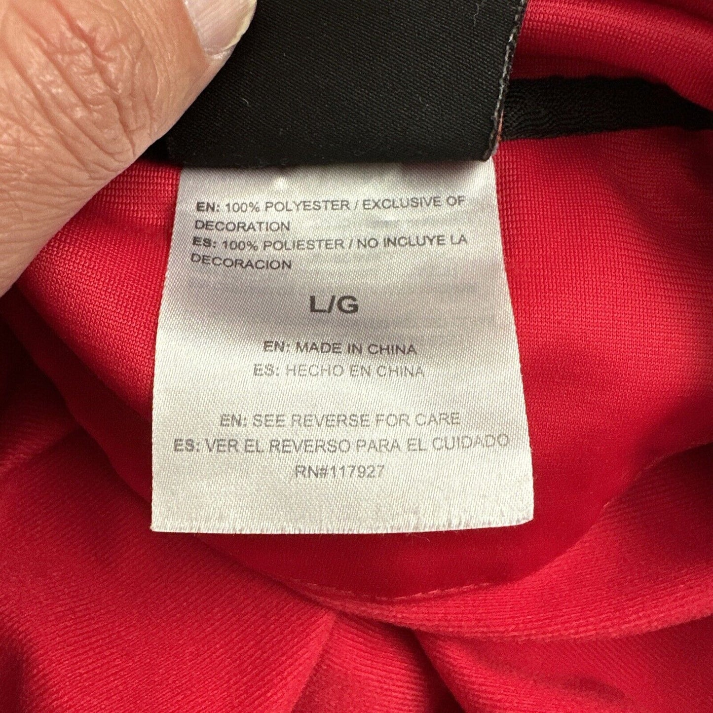 Men’s Red Full Zip AND1 Large Jacket