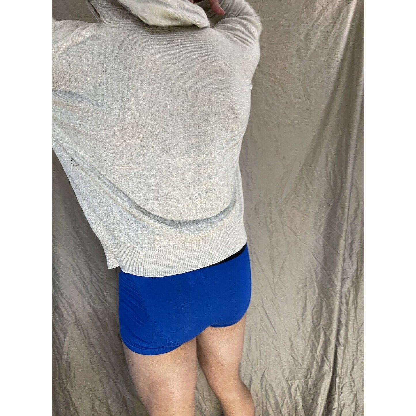 men's beige american eagle medium hoodie pullover sweater