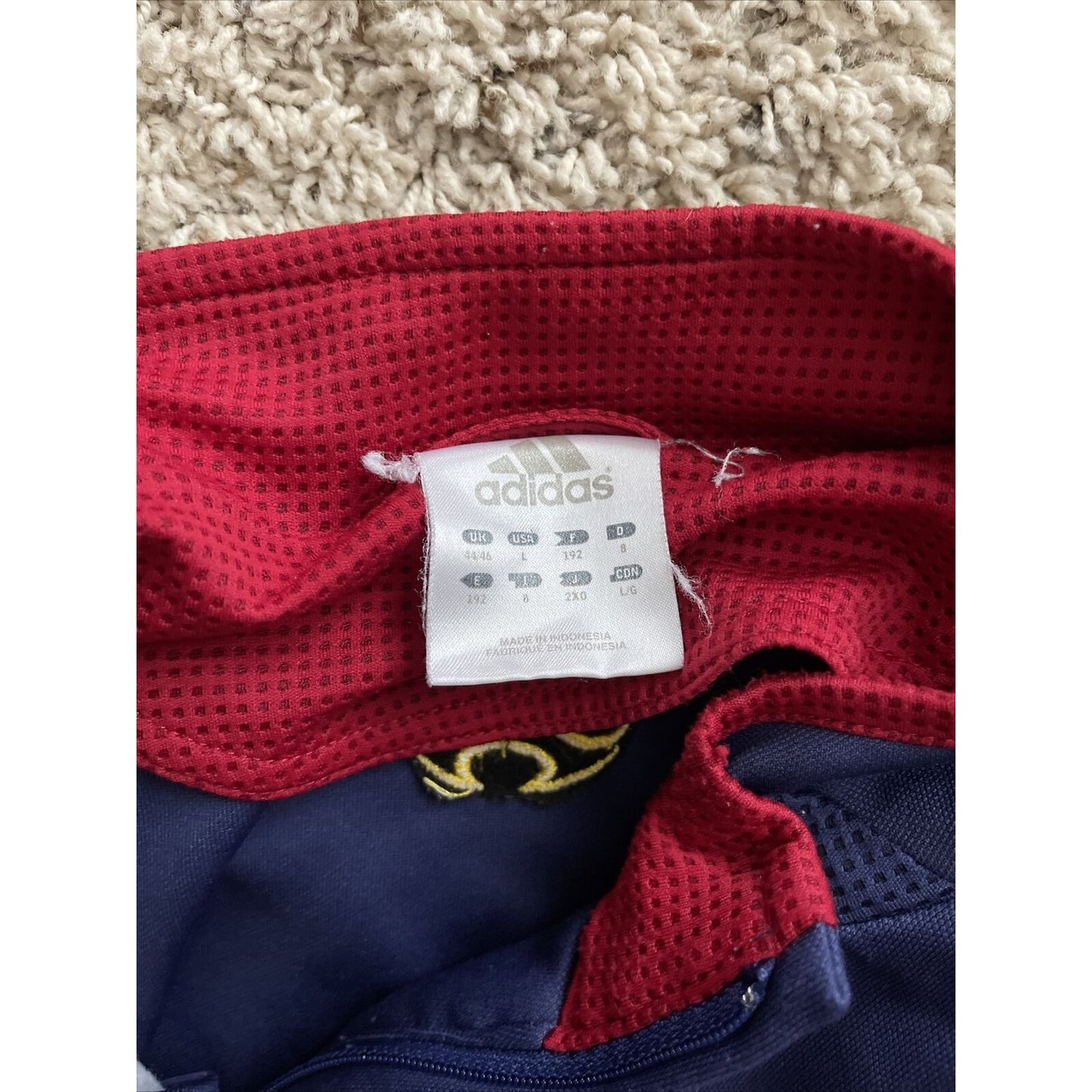 Men’s Adidas Large Xango 1/4 zip jacket