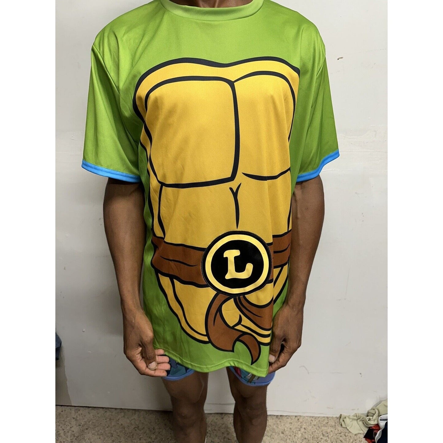 Nickelodeon Teenage Mutant Ninja Turtles Mens L/XL Costume Shirt - Leonardo