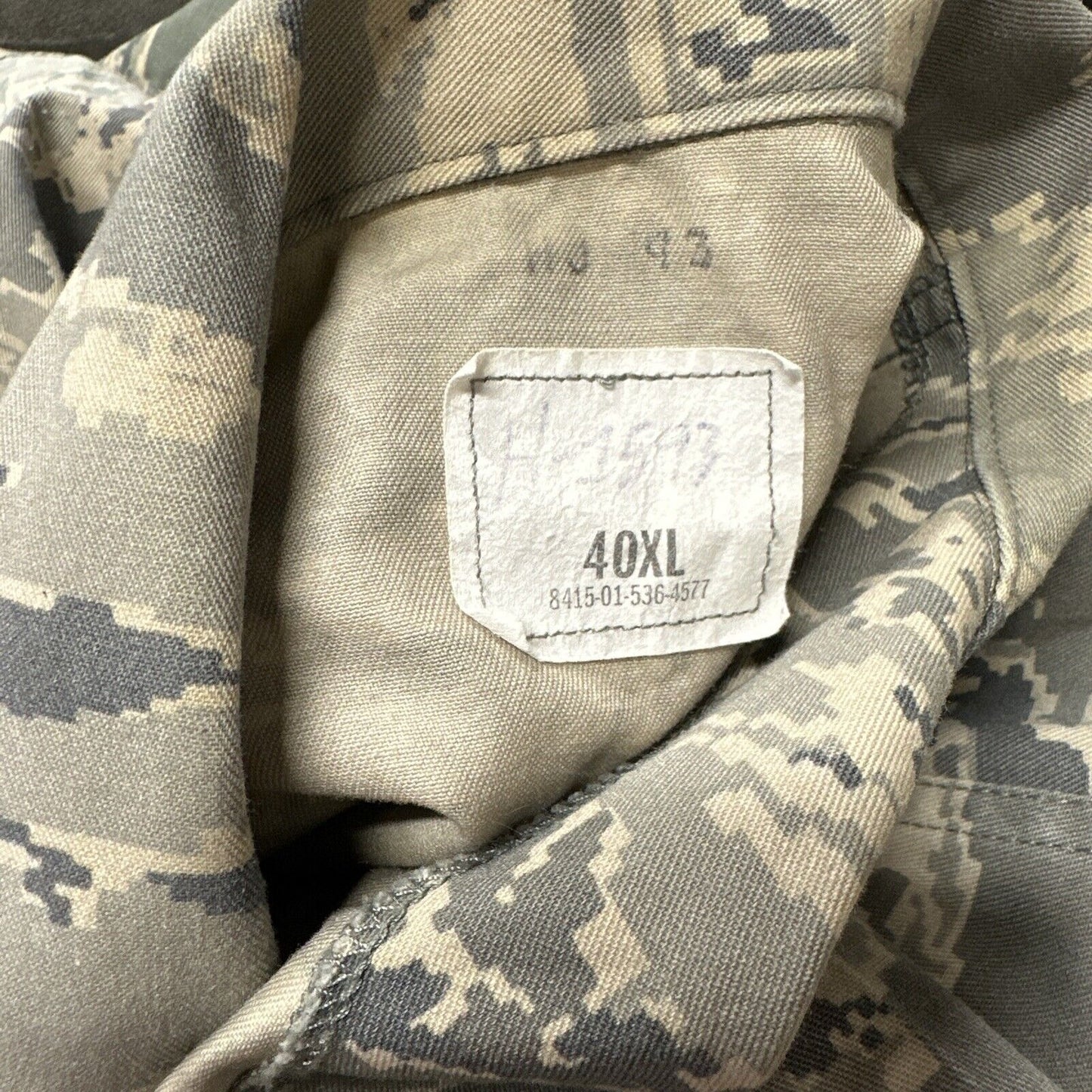 Men’s Civil Air Patrol USAF Abu Airman Battle Uniform Top Blouse Jacket 40XL