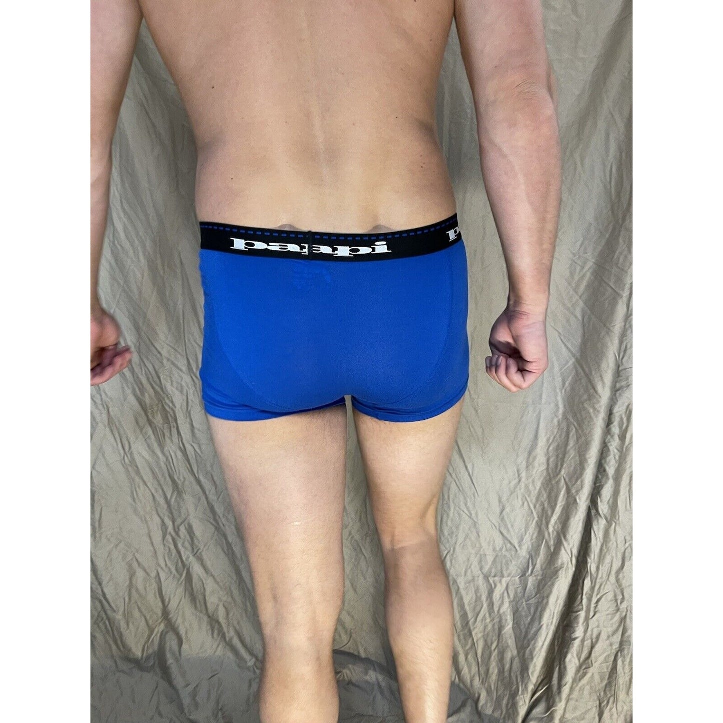 men's papi small blue trunk style boxer brief