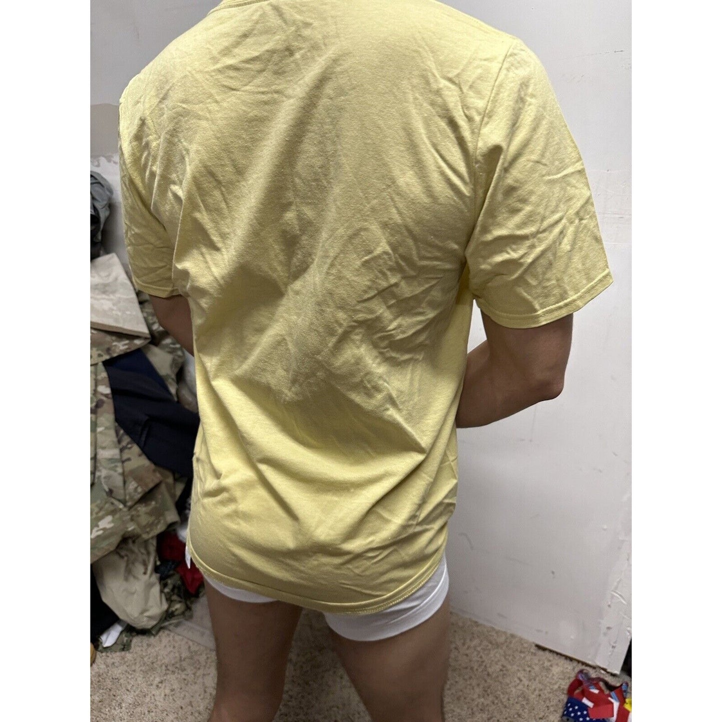 Russell Athletic Gold Medium Tshirt Short Sleeve Dri Power Odor Protection