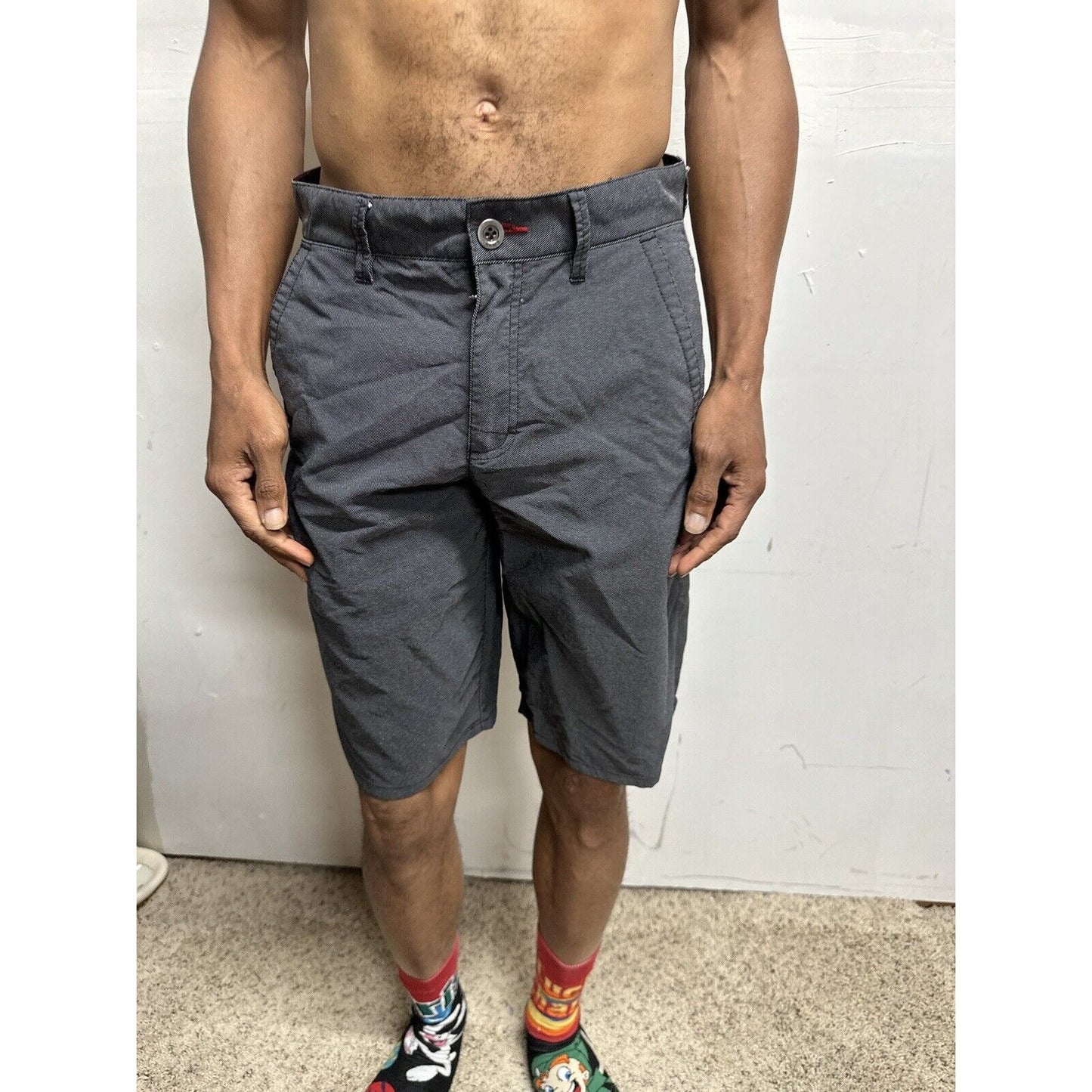 Men’s Next Level Series Tony Hawk Gray Black Size 30 Shorts