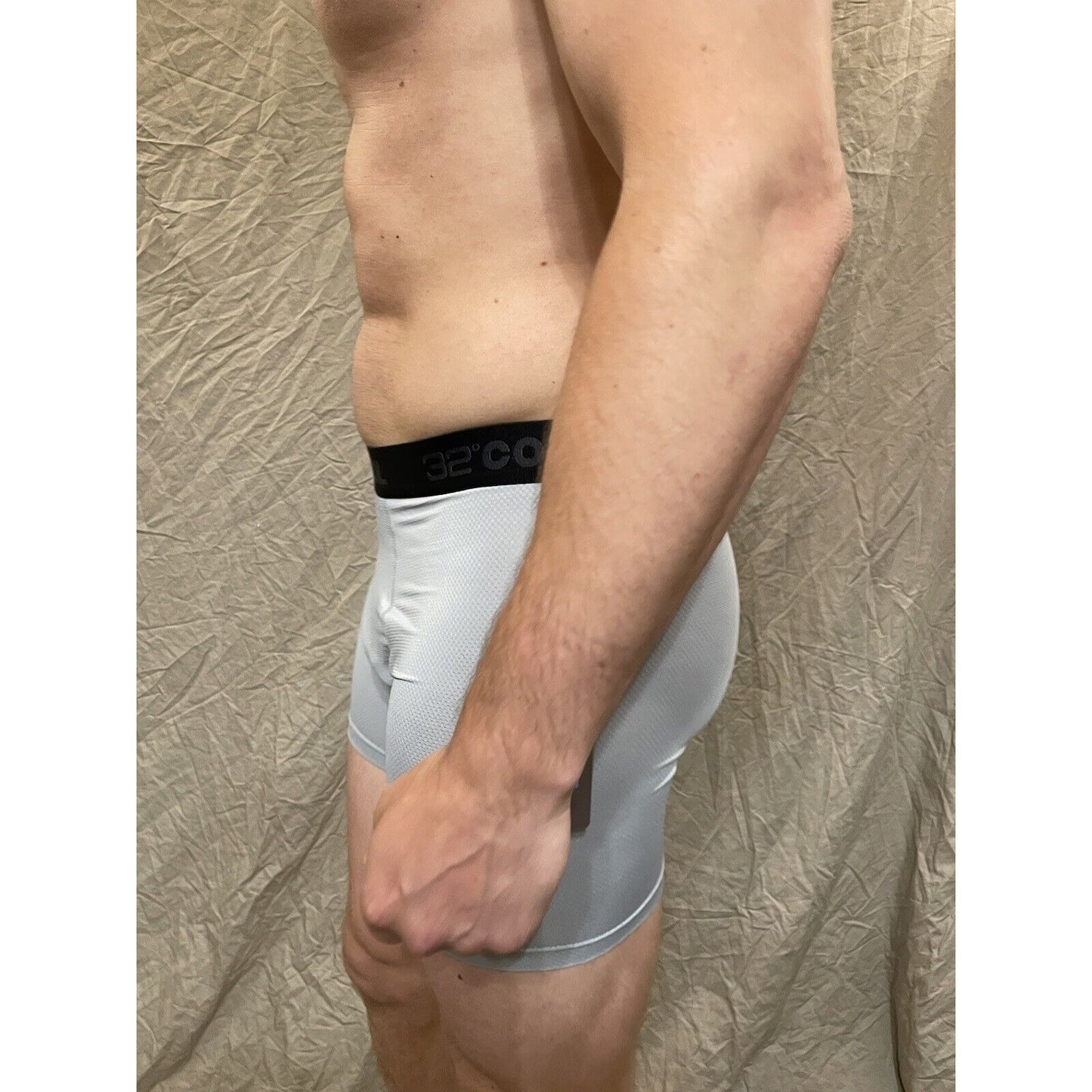 men's Icy Grey 32 degrees cool compression boxer brief Medium