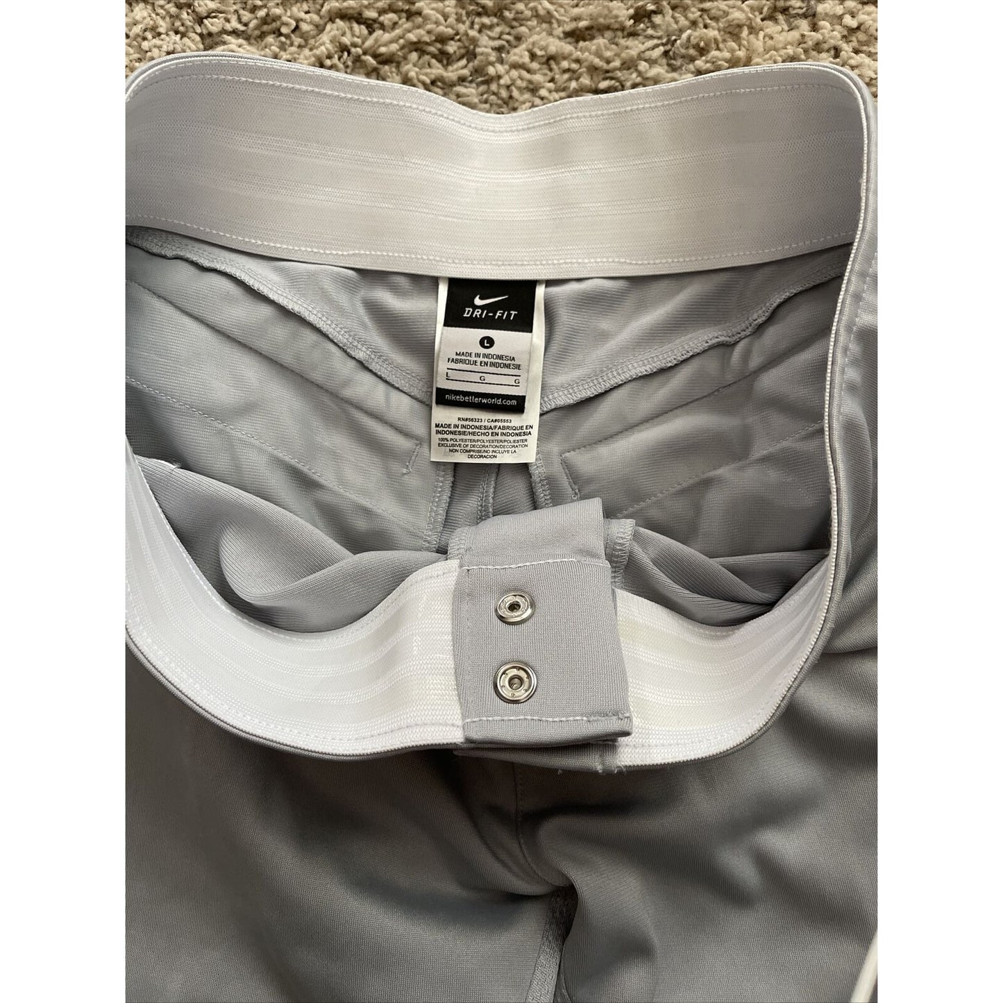 Men’s Nike Gray Baseball Pants Dri Fit