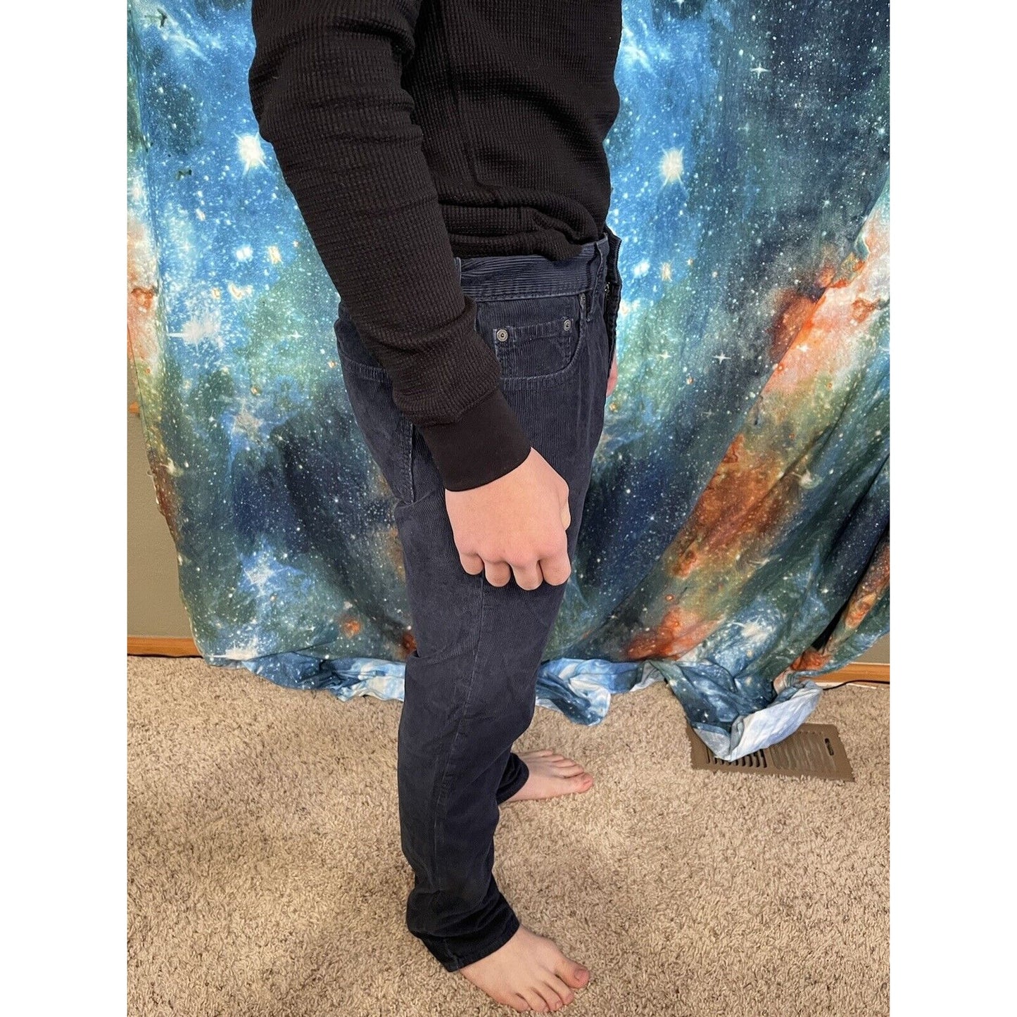 Men’s Old Navy Dark Blue Slim 32” x 34” courduroy pants