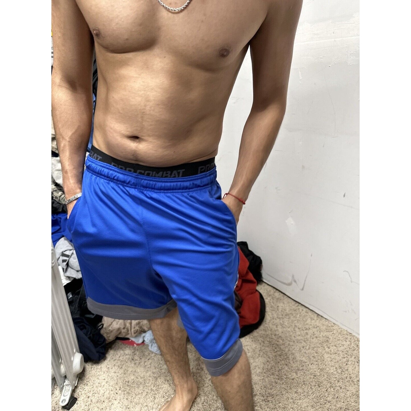 Men’s Blue USAFA Falcons Air Force Academy Russell Size Medium Shorts