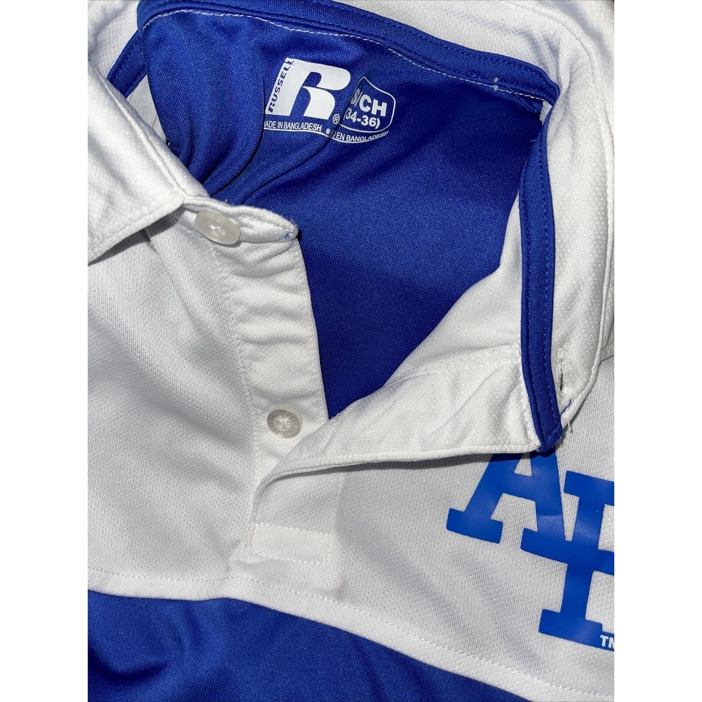 Men’s Air Force Academy Russell Polo Shirt Small Blue / White