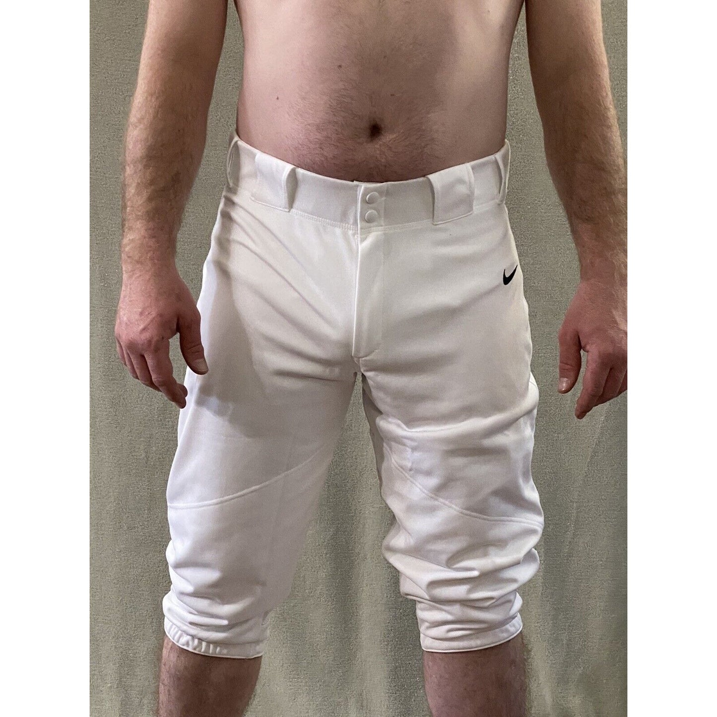 NIKE BSBL Men’s Large White Polyester Baseball Pants